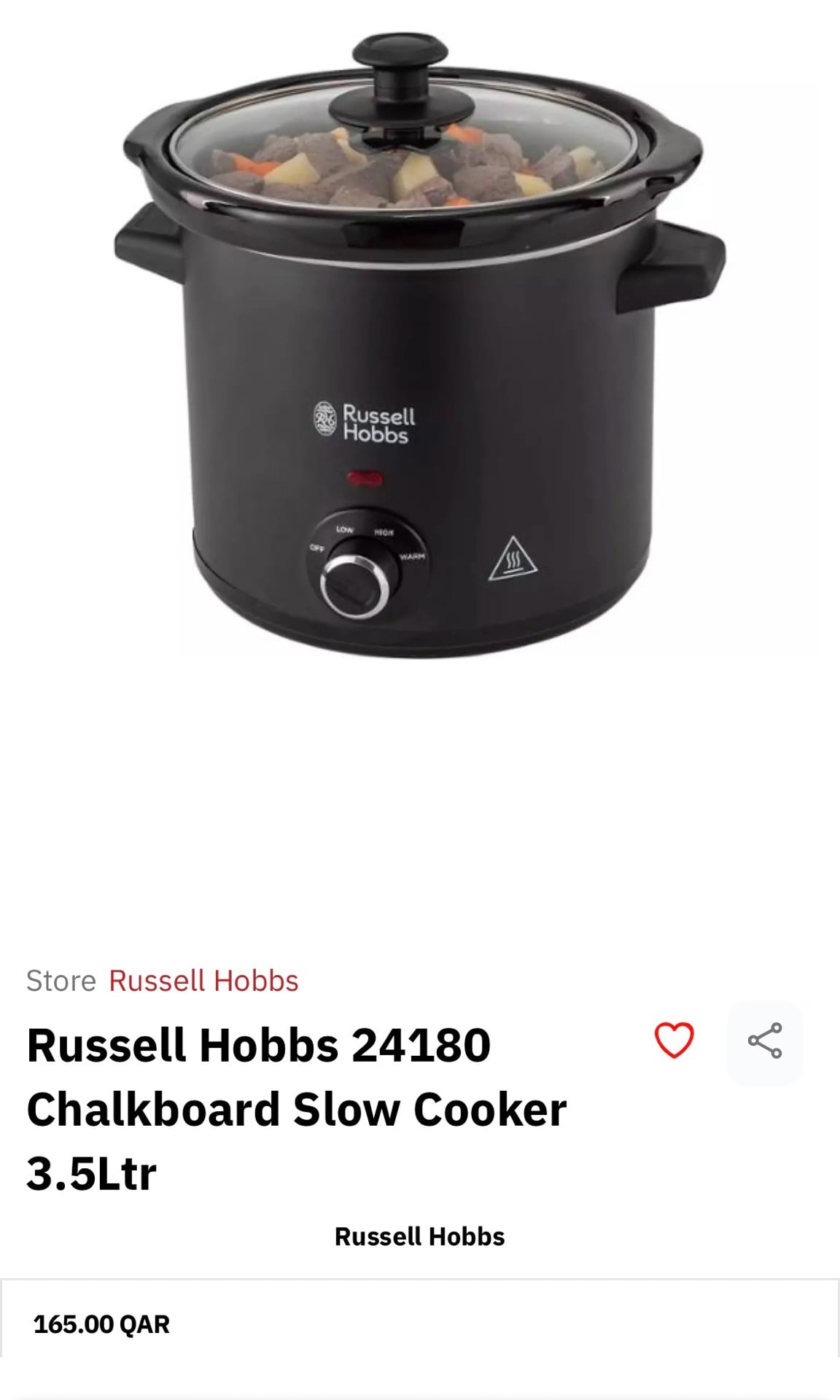 Russell Hobbs Slow Cooker - Image 1