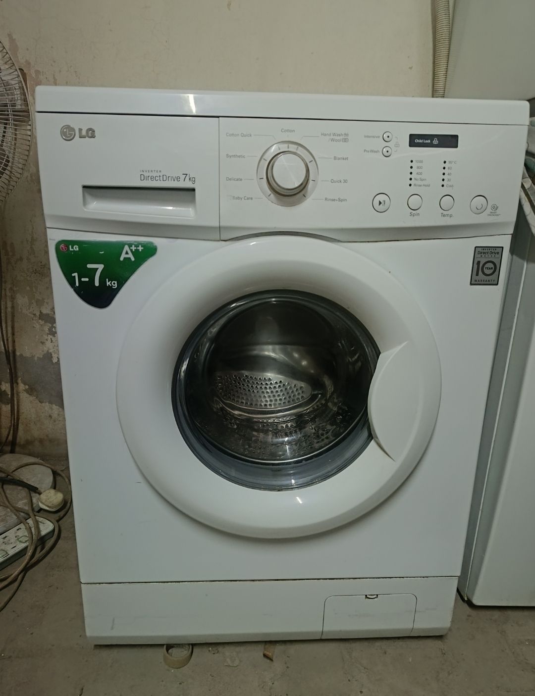 Lg 7kg washing machine good condition for sale - Image 2