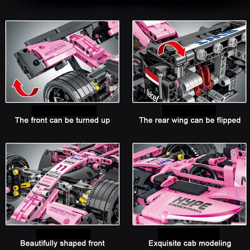 Lego Technic F1 Racing Car - 1:10 Scale Lego Technic Model (1116 Pcs) - Image 2