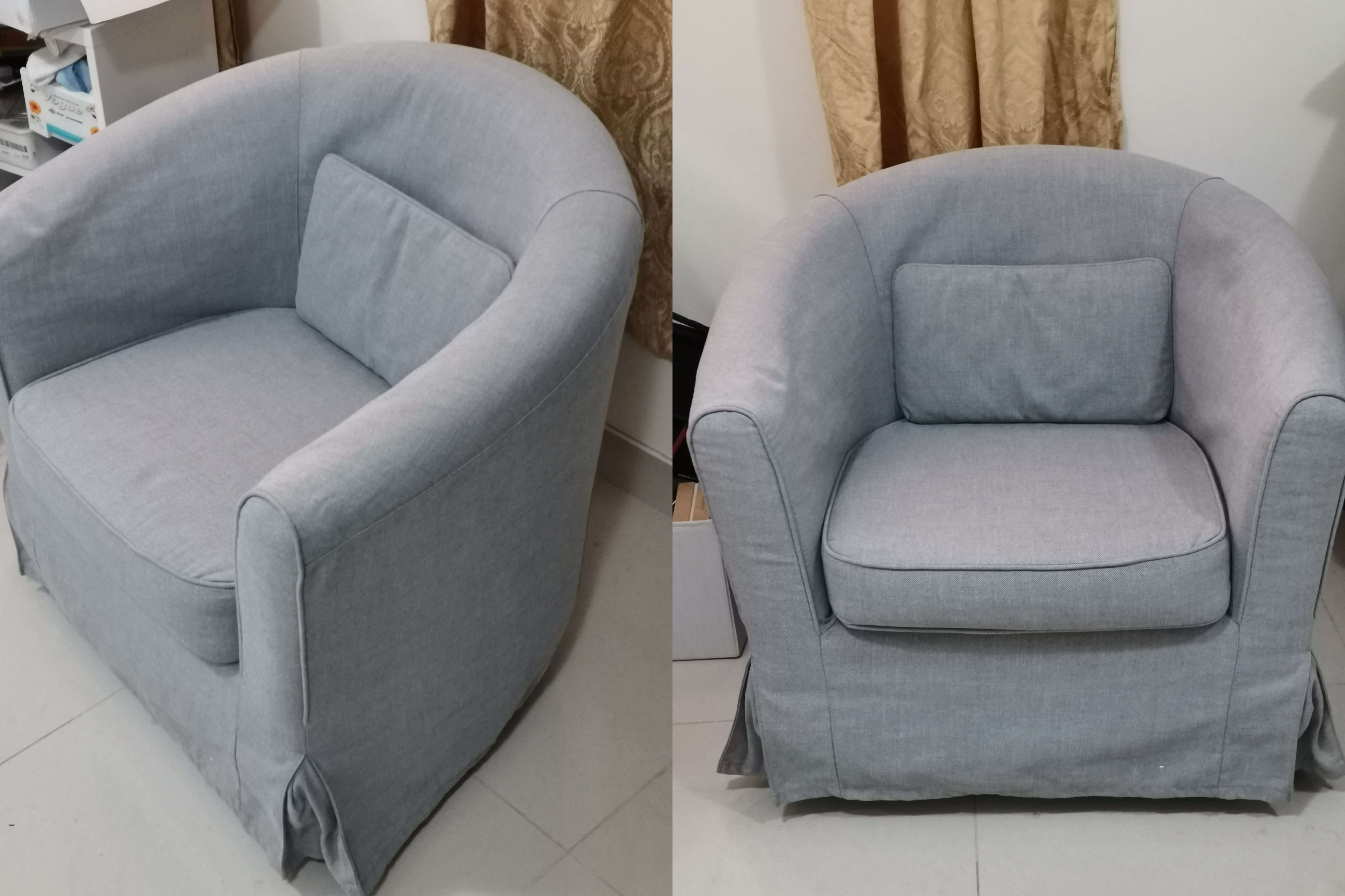 كرسي ايكيا بحالة ممتازة /tullsta ikea arm chair - Image 2