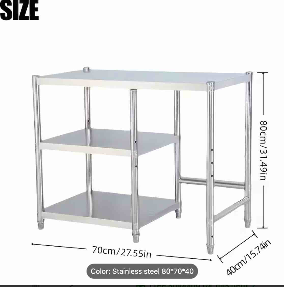 Stainless Steel Frame & Shelves, Utility Racks - Image 4