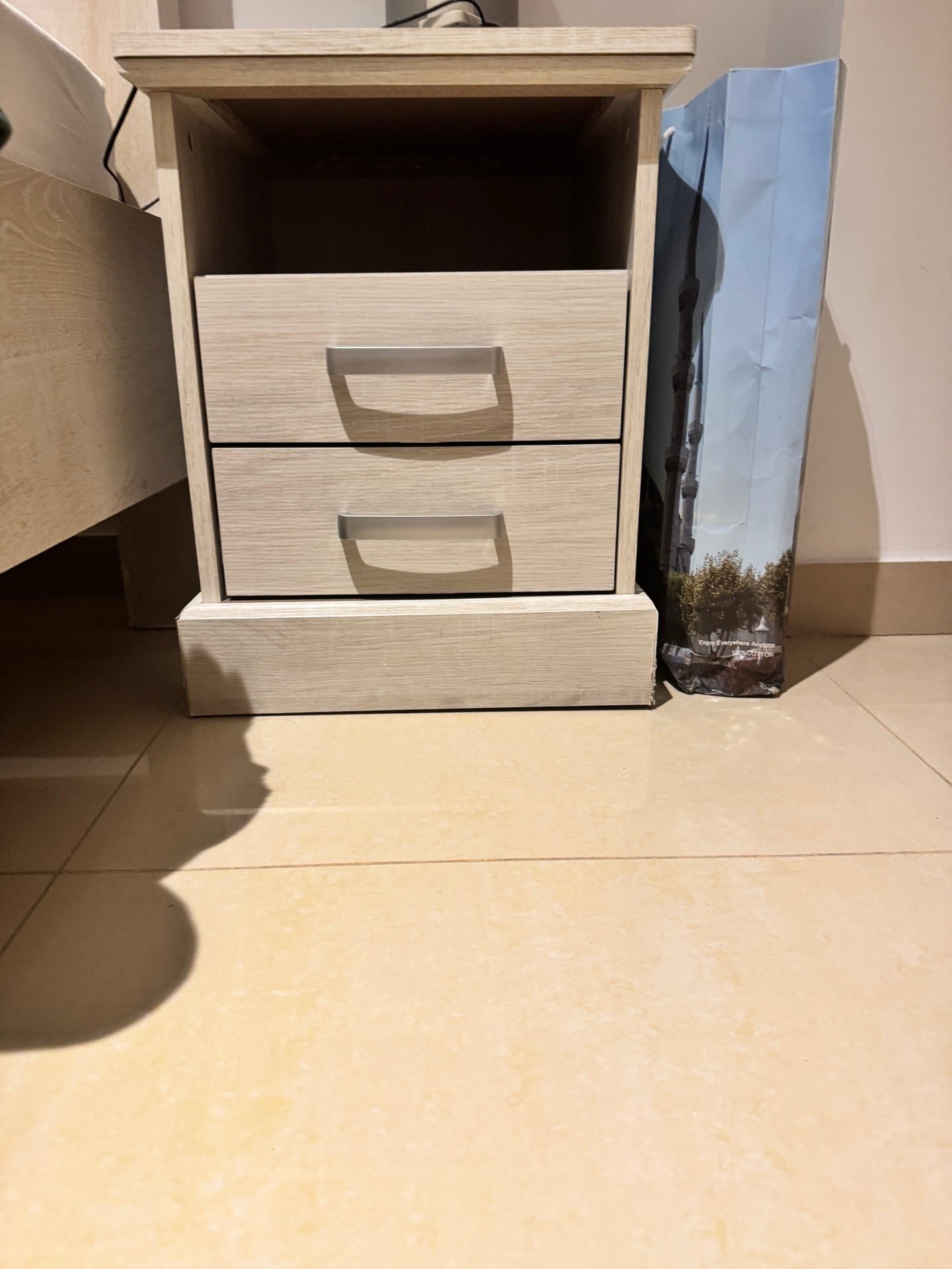 Bed with Mattress side table and dresser - Image 2