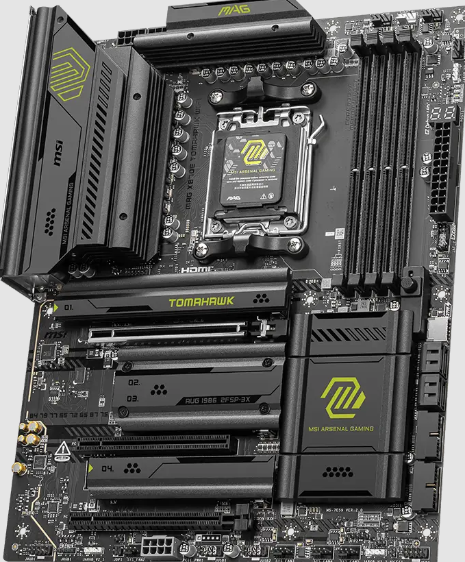 MSI MAG-X870E-TOMAHAWK-WIFI (2M Used) - Under Warrenty - Image 1