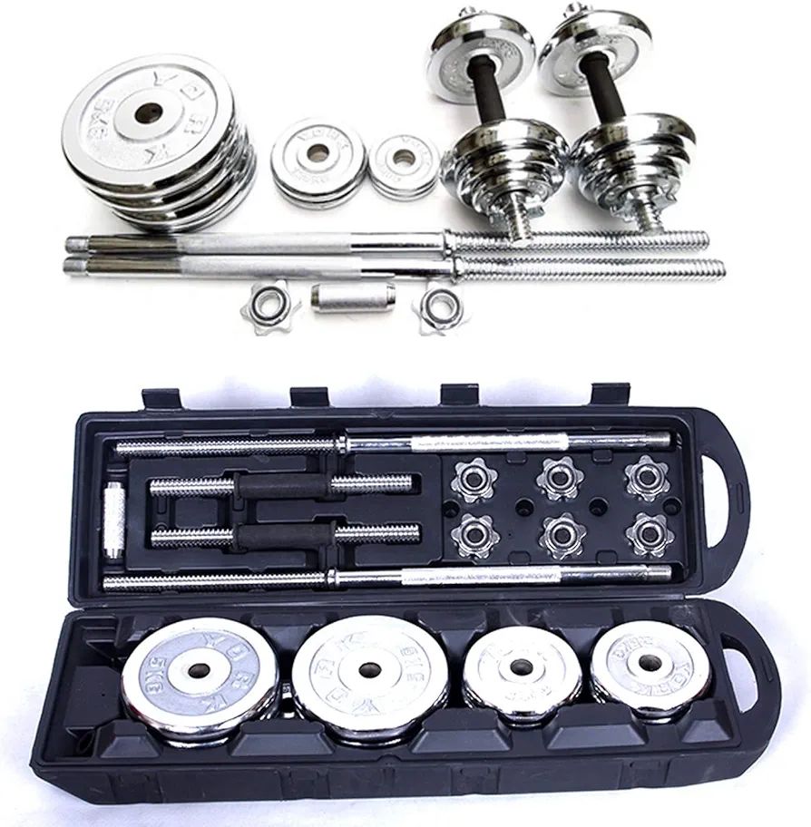 50kg dumbbell chrome set - Image 3