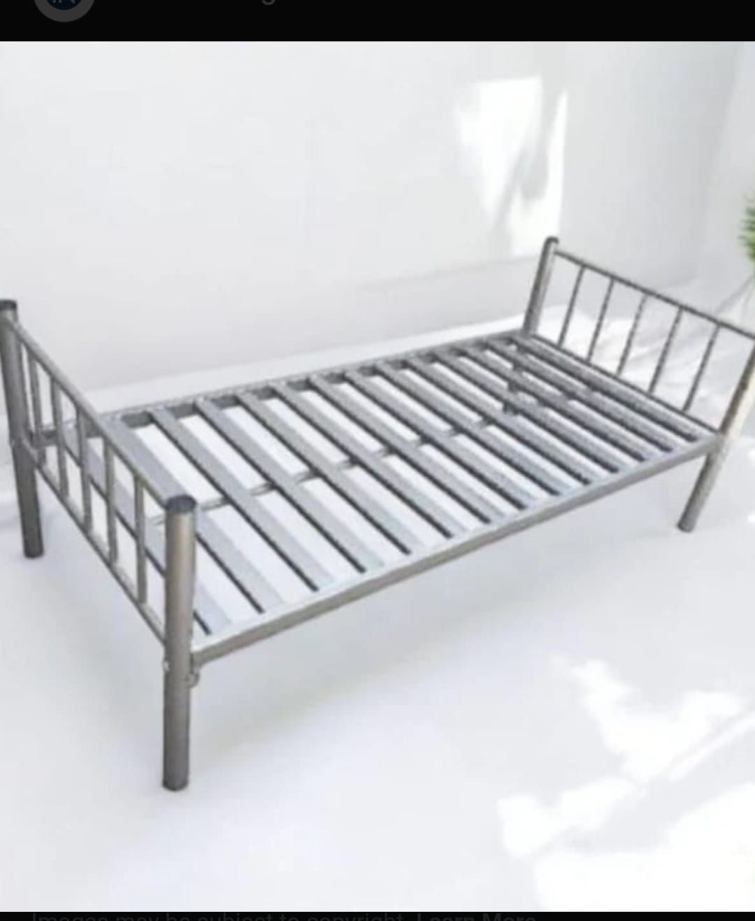 Cubberd single and new single bed with metress - Image 3