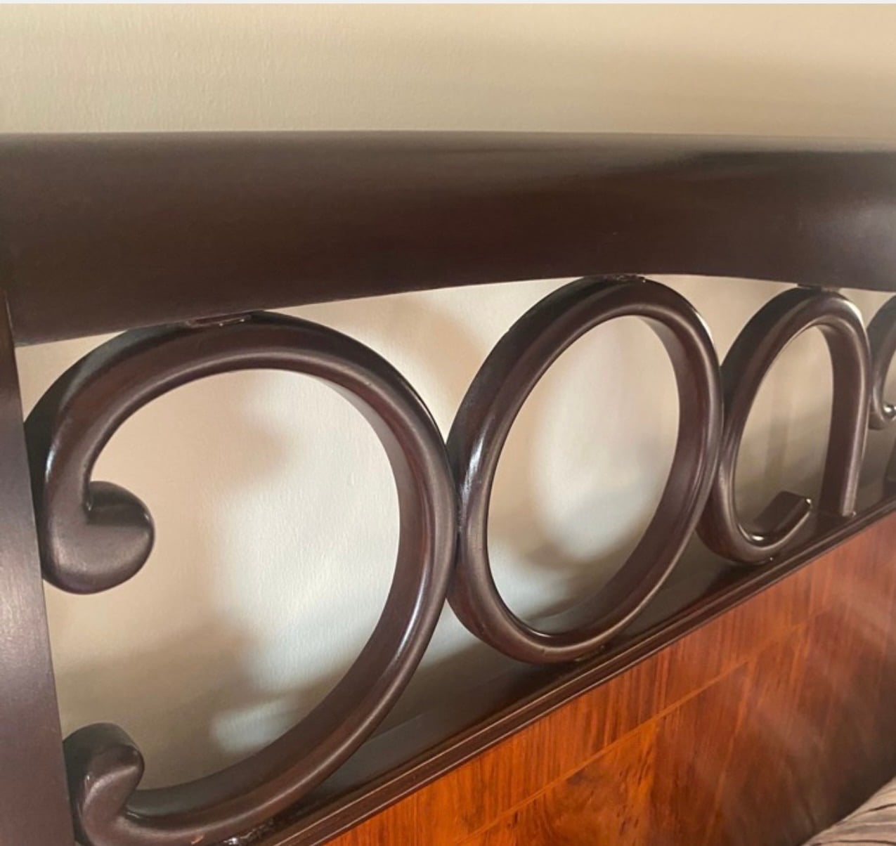 Pure Inter wood Bed with Mattress, side Table and Dressing Table for Sale. - Image 2