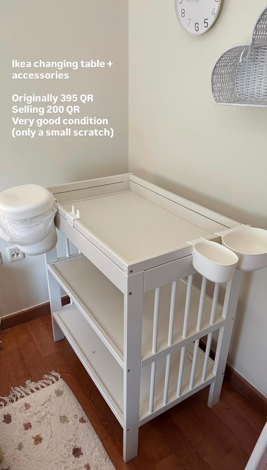 Baby Changing Table (IKEA KIDS CARE TABLE) with all accessories - Image 1