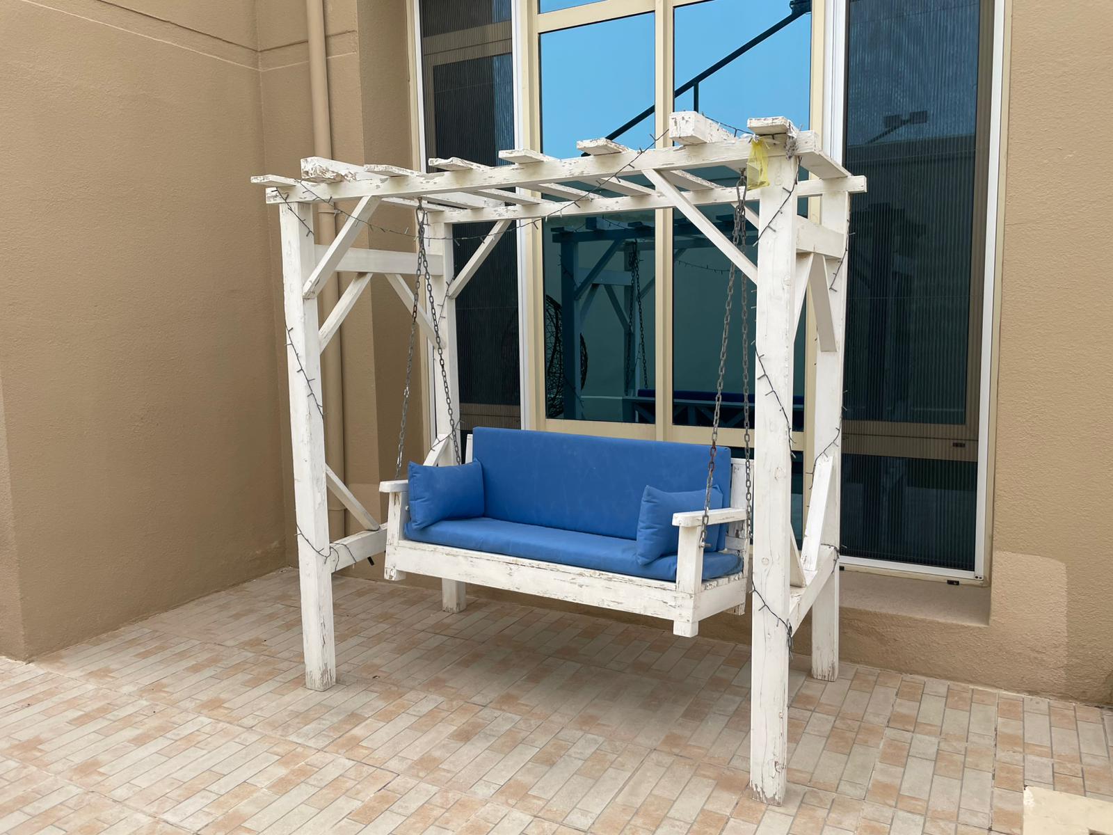 Outdoor Swing & Table - Image 1
