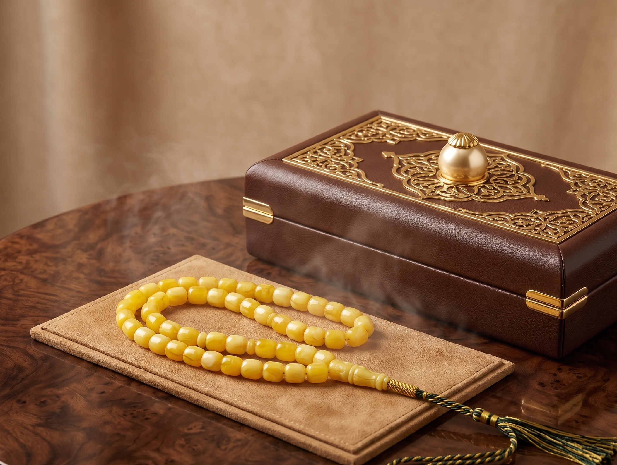 سبحة العنبر الفاخرة – أناقة خالدة وعطر يدوم طويلاً - Image 2