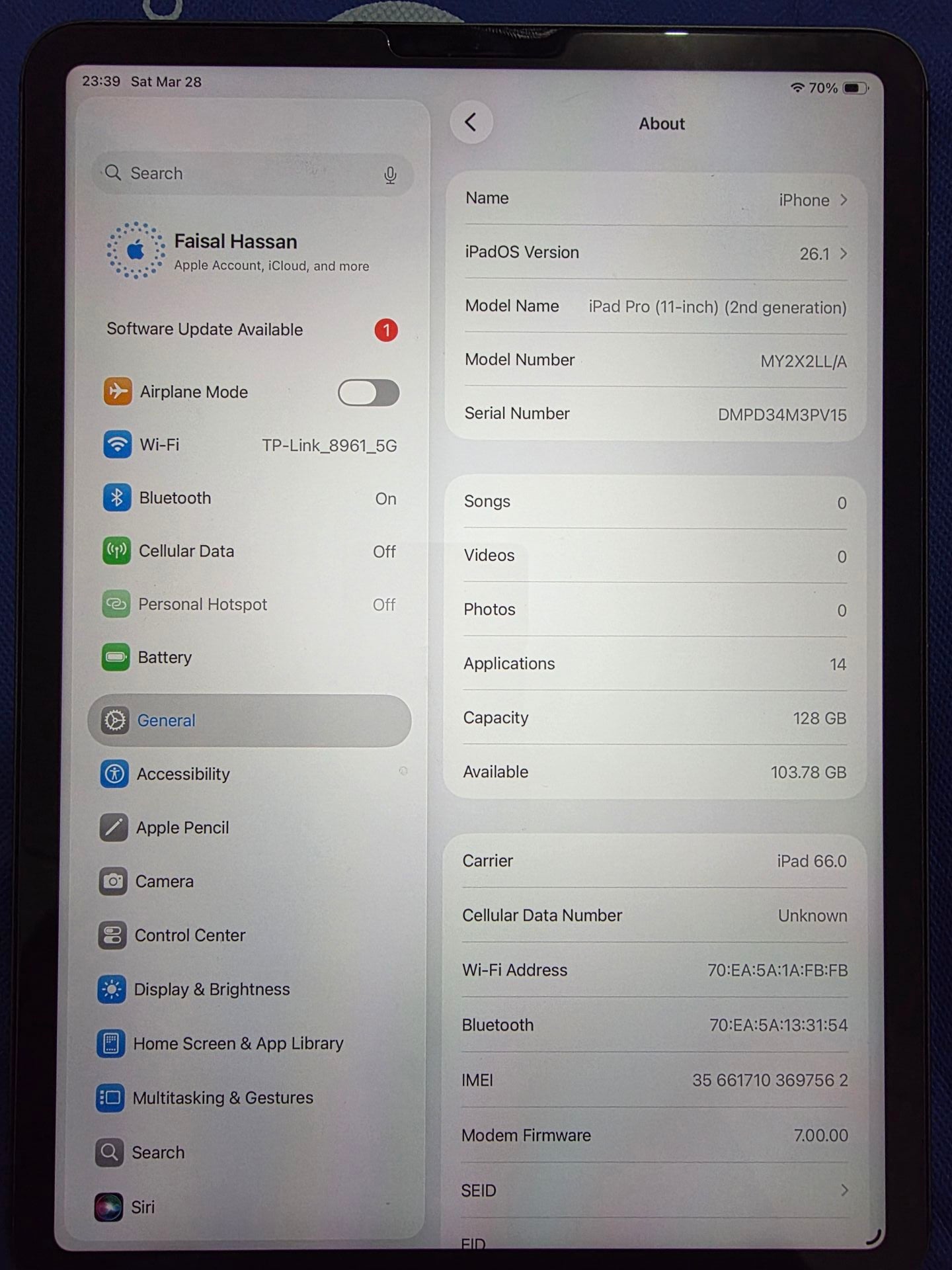 iPad Pro 11 inch second generation - Image 3