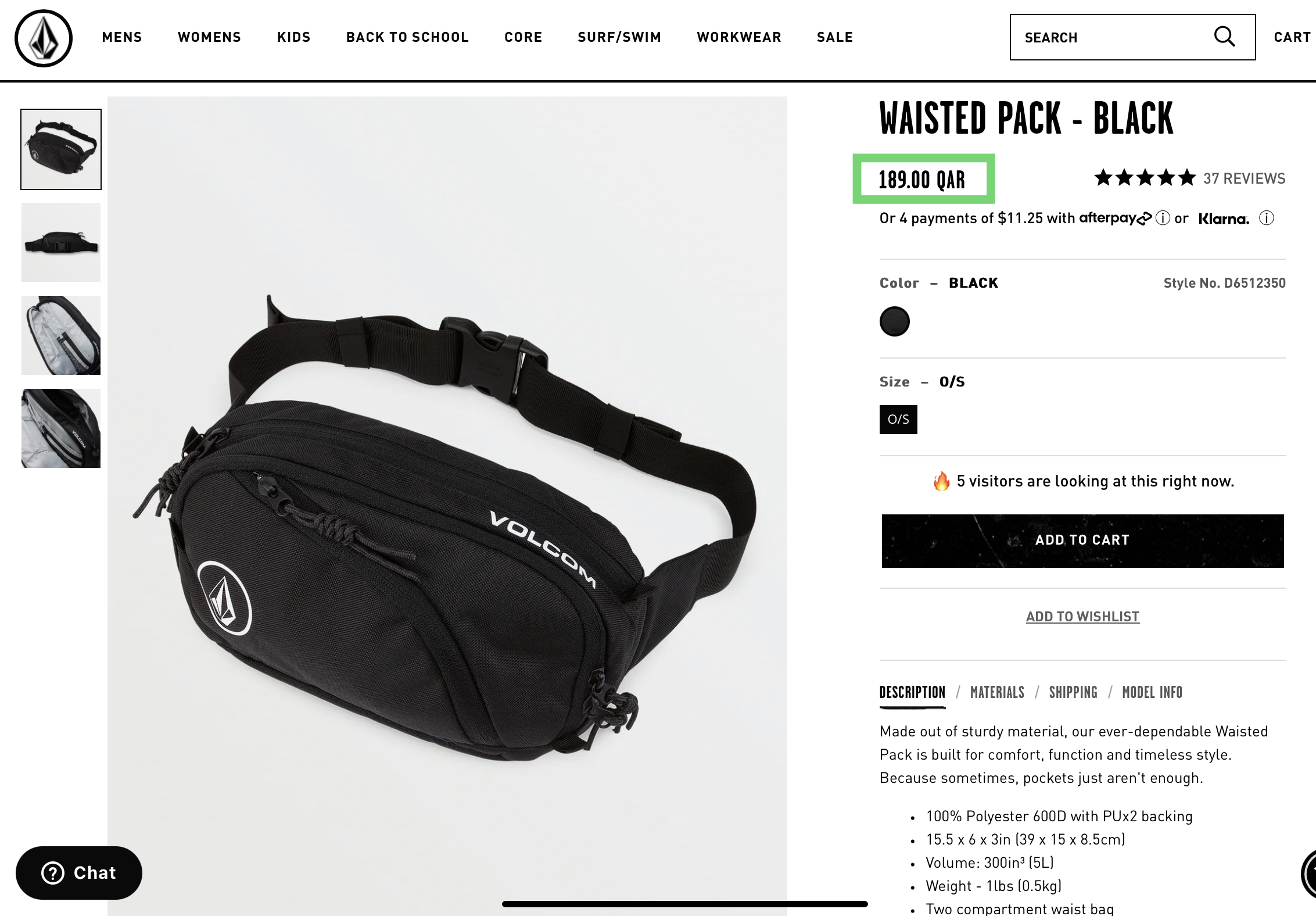 Brand New Volcom Waisted Pack - Image 2
