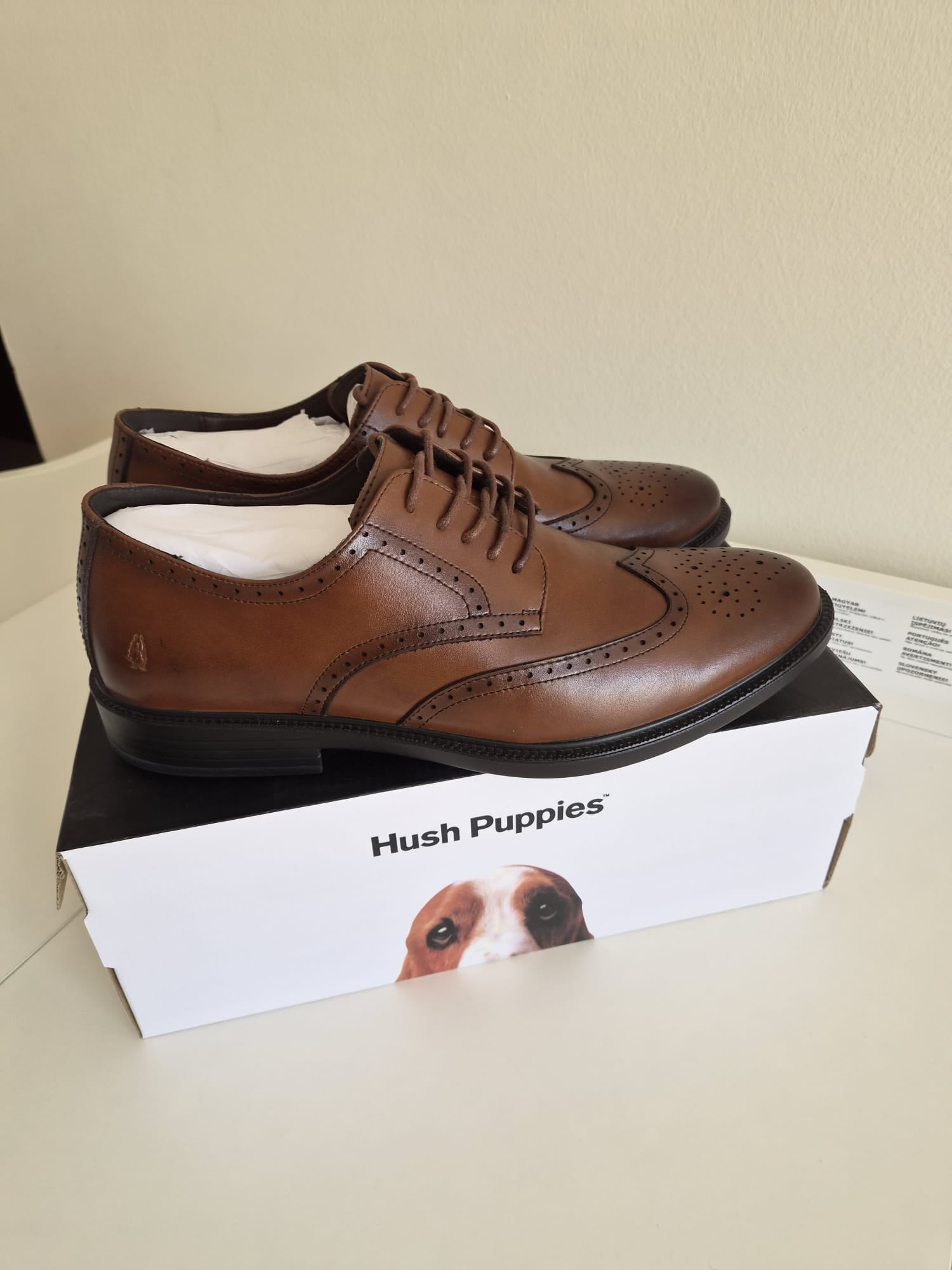 Hush Puppies Brown Leather Brand New - Image 4