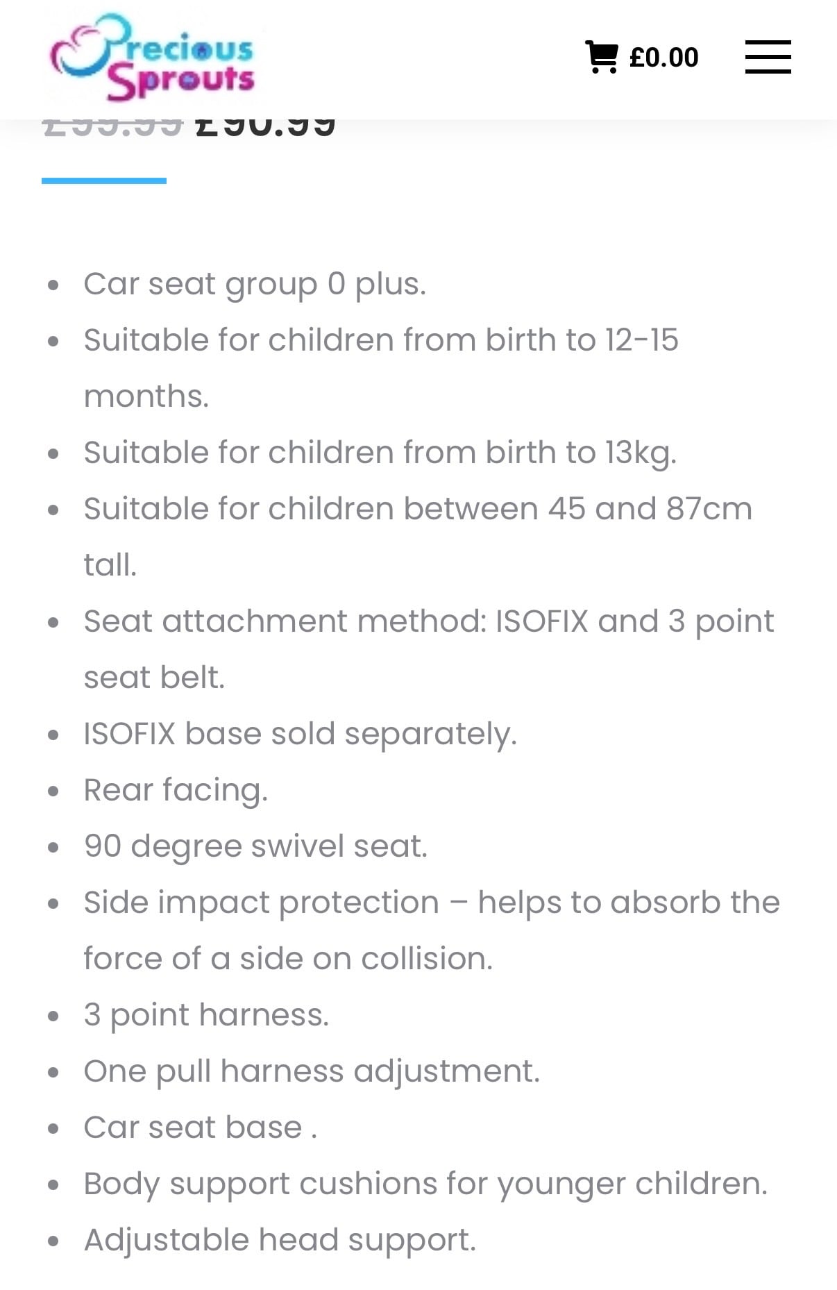 CYBEX ATON GROUP 0+ BABY CAR SEAT – PURE BLACK + BASE - Image 4