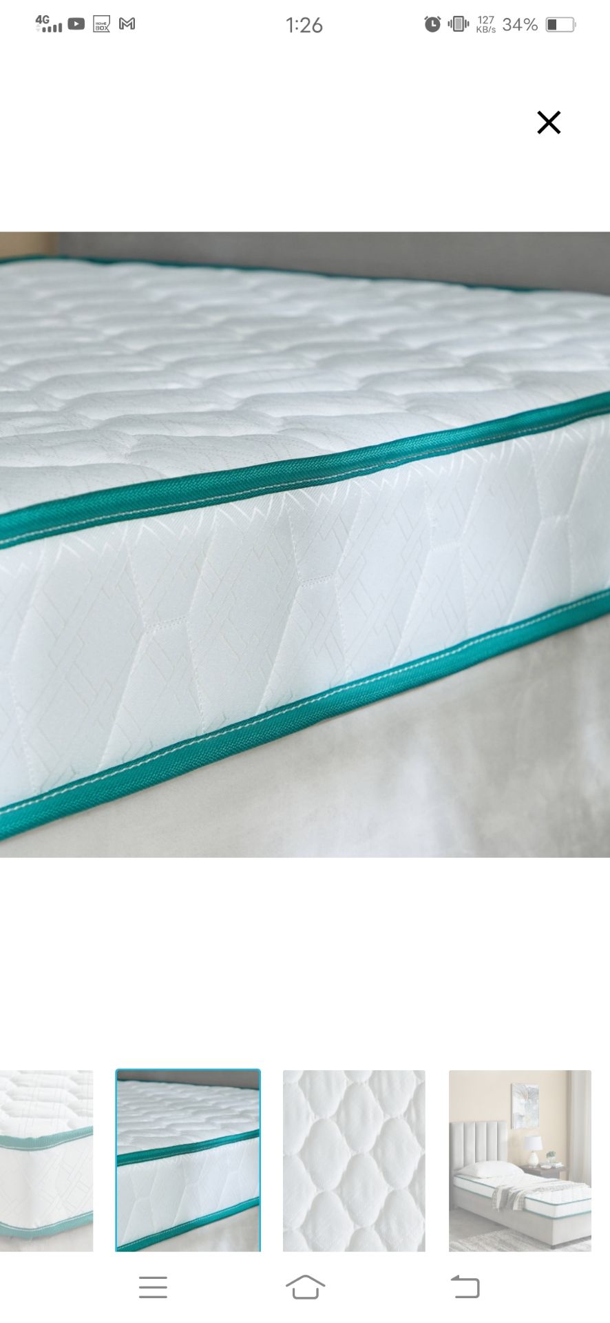 Twin Bed With Mattress for sale good condition - Image 9