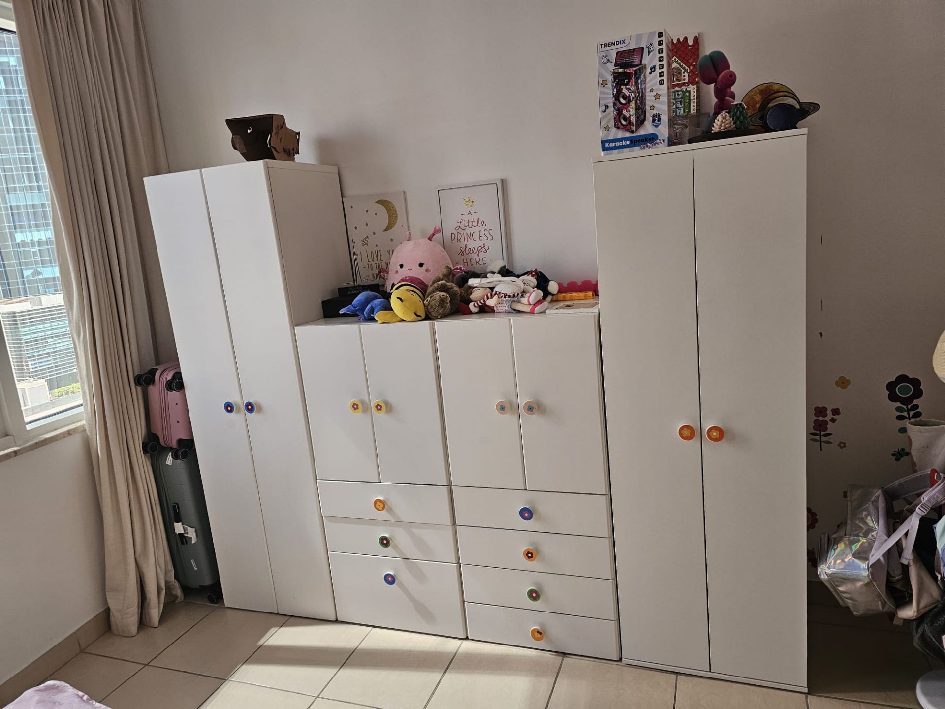 Queen size Bed and Cabinets for sale - Image 2