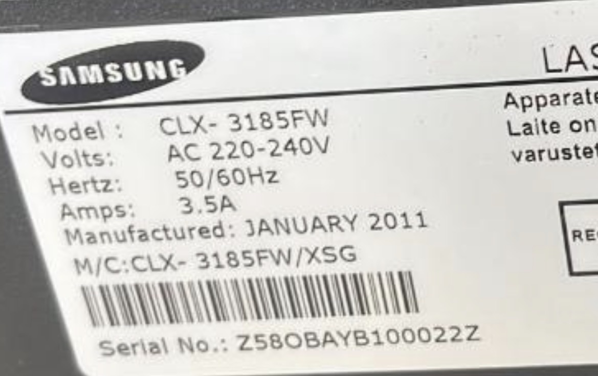 Sumsung model CLX-3185 FW ink cottage  - Image 6