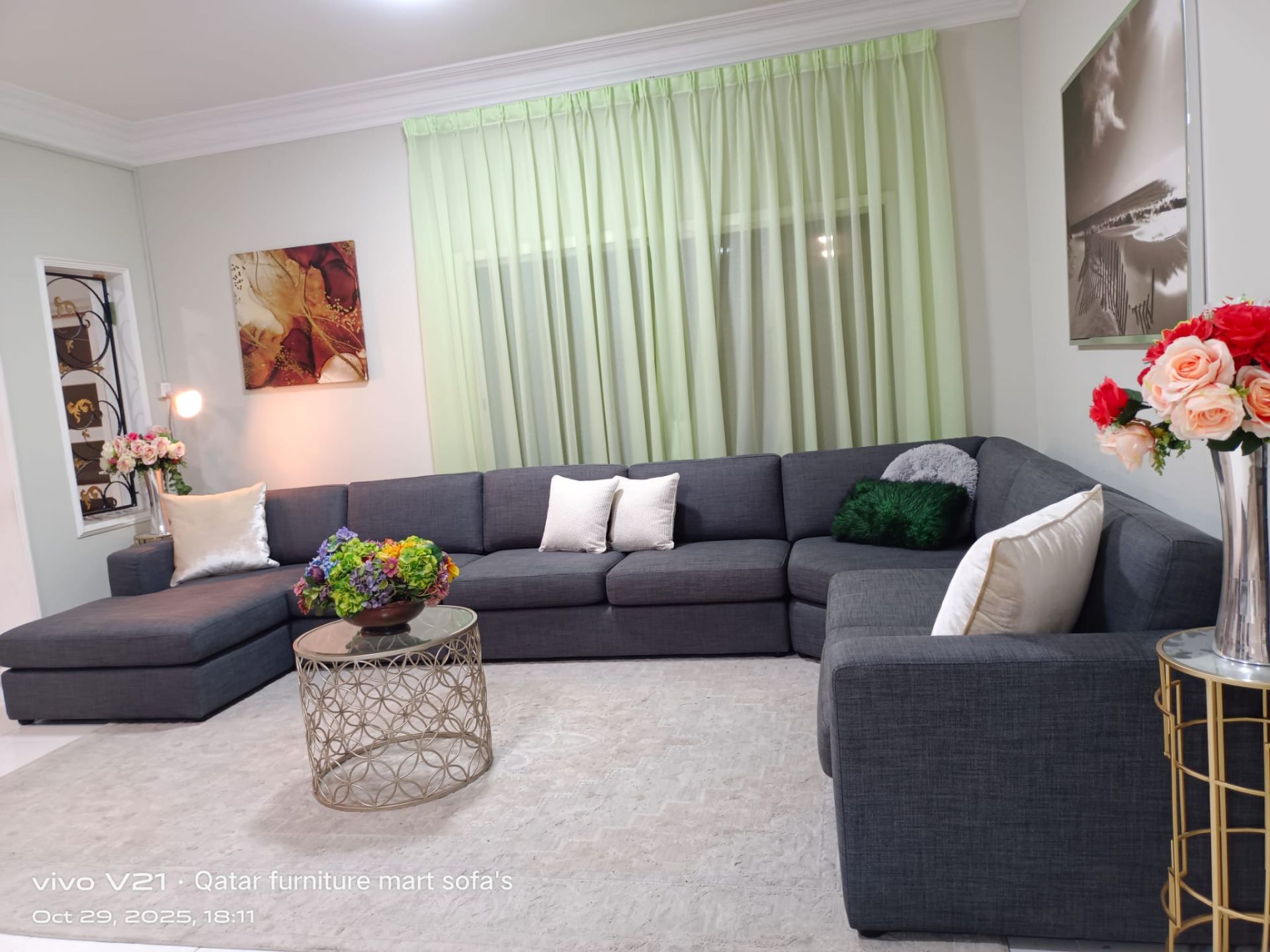 Home centre   L,Ship, corner sofa , lik new  very, comfortable sofa, - Image 2