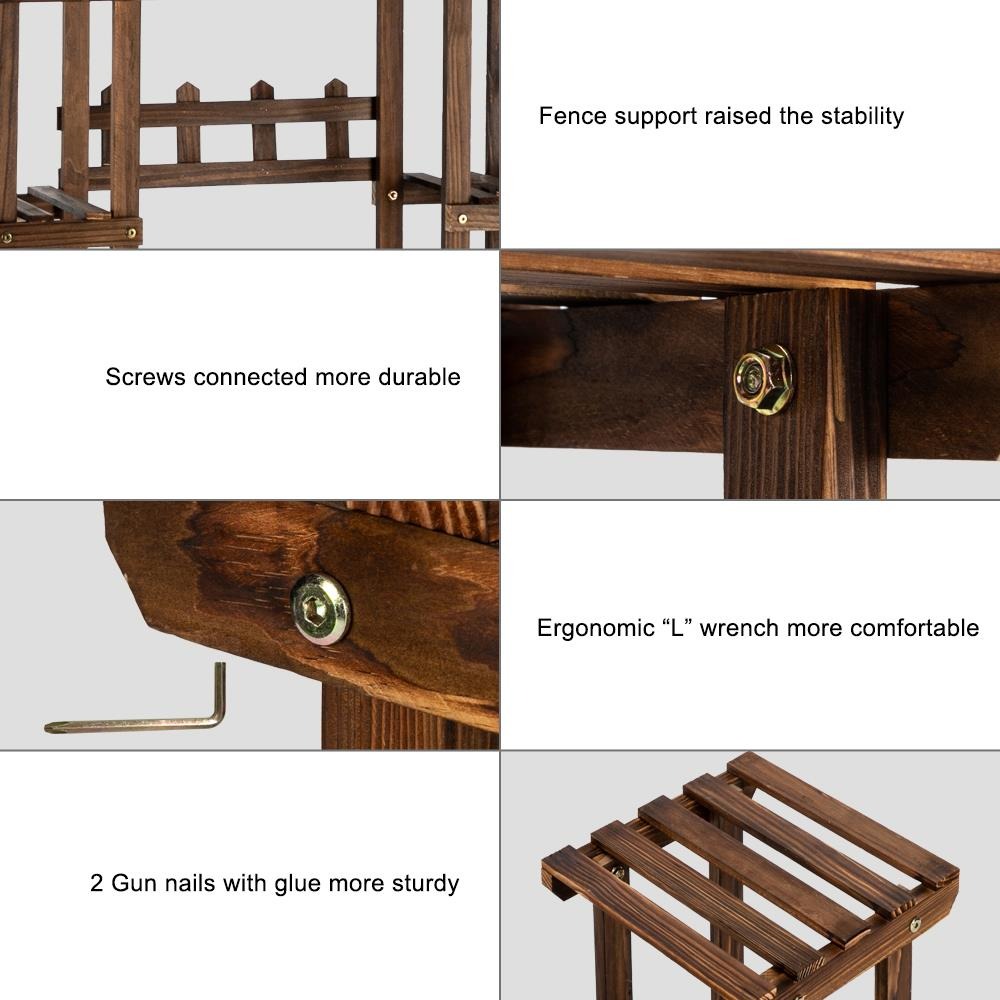 Wooden Plant Stand Qatar under Offer (Brand New Sealed Packed) - Image 5