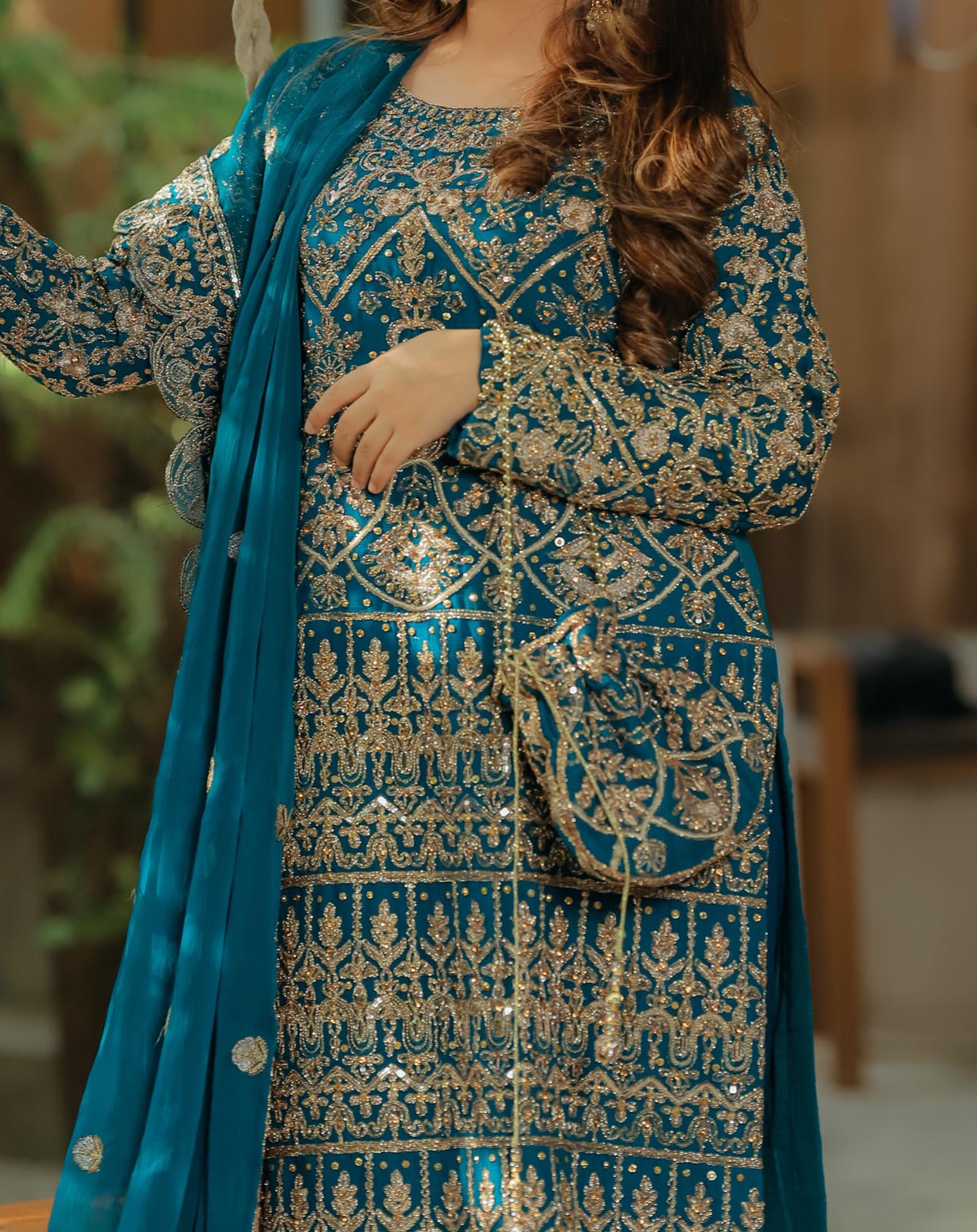 New Fancy Pakistani Branded Dress 4 piece for Weddings/Eid - Image 3