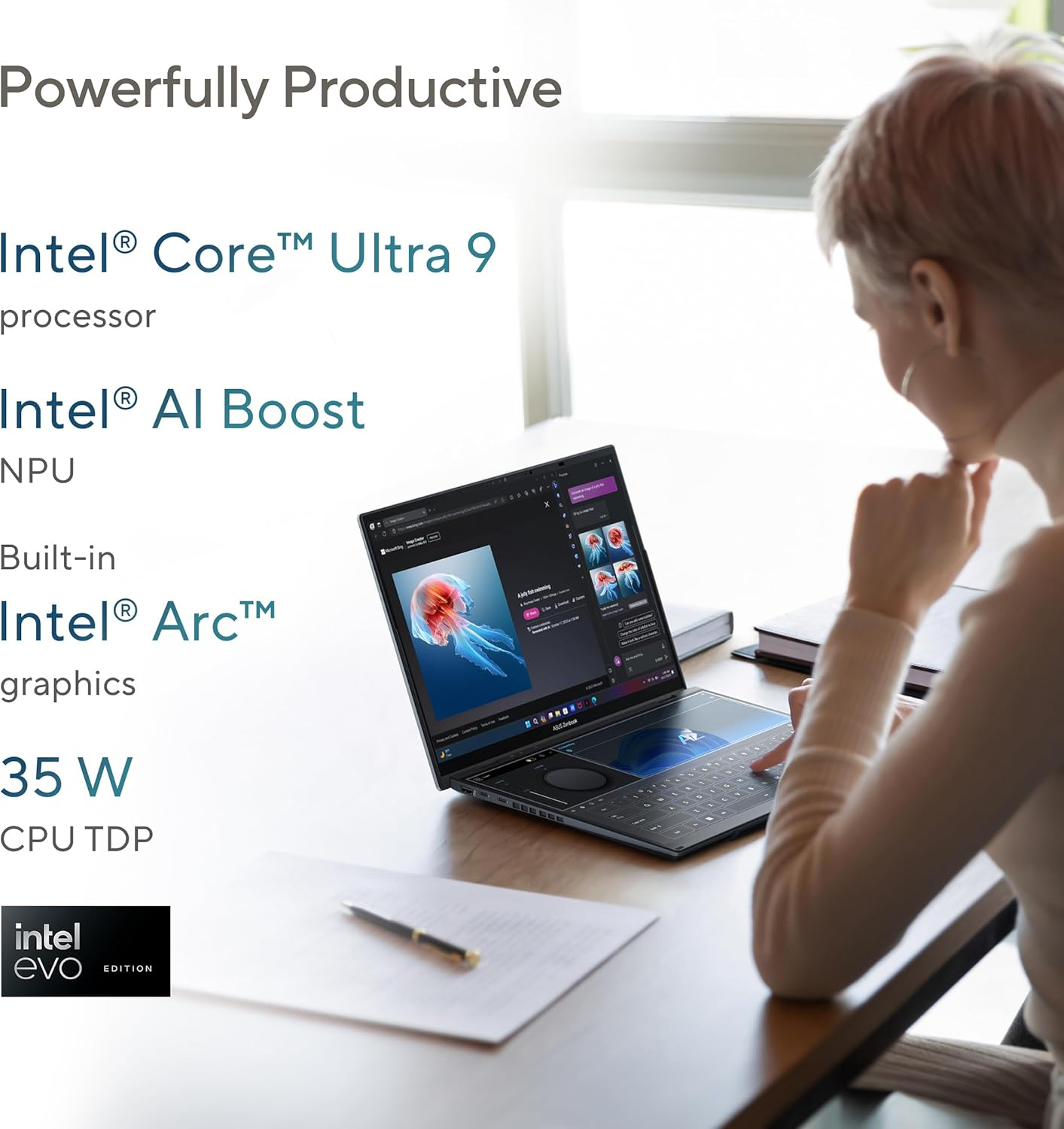 ual-Screen ASUS Zenbook Duo — Ultra 9, 32GB RAM, 1TB SSD - Image 4