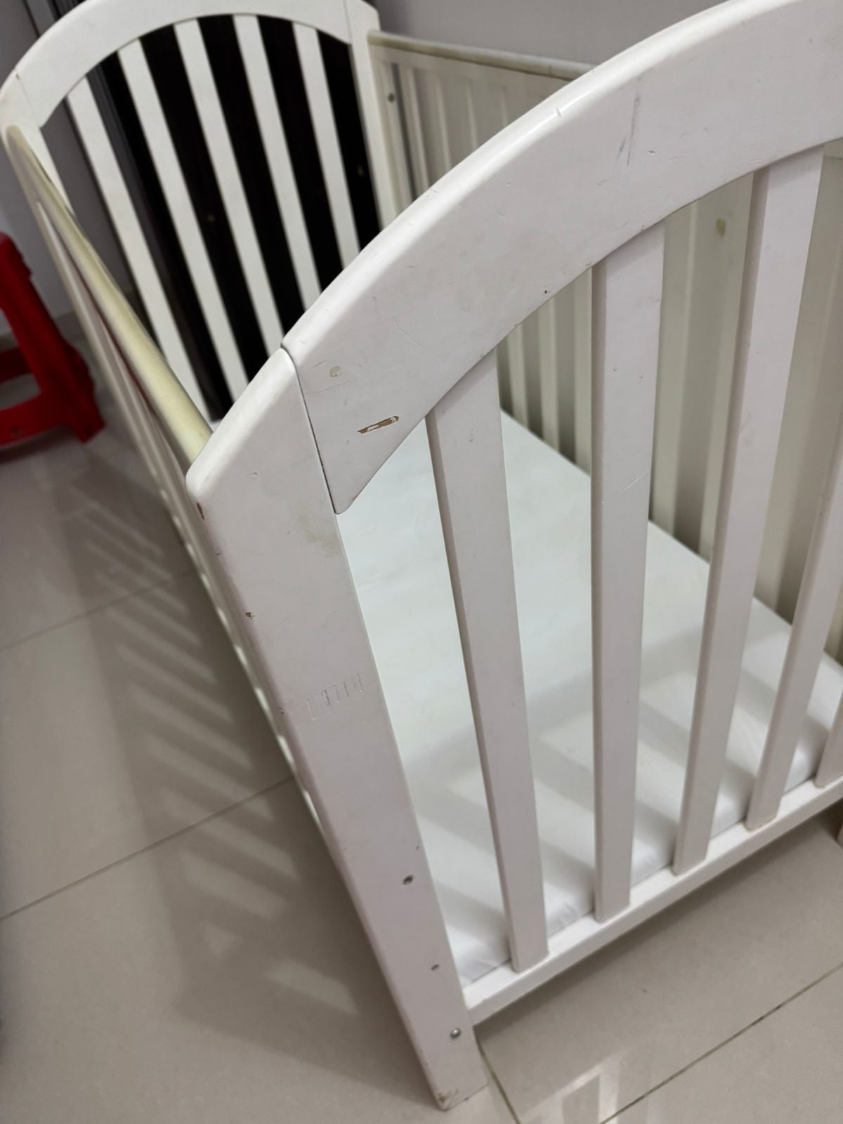 IKEA baby cot with mattress  - Image 4