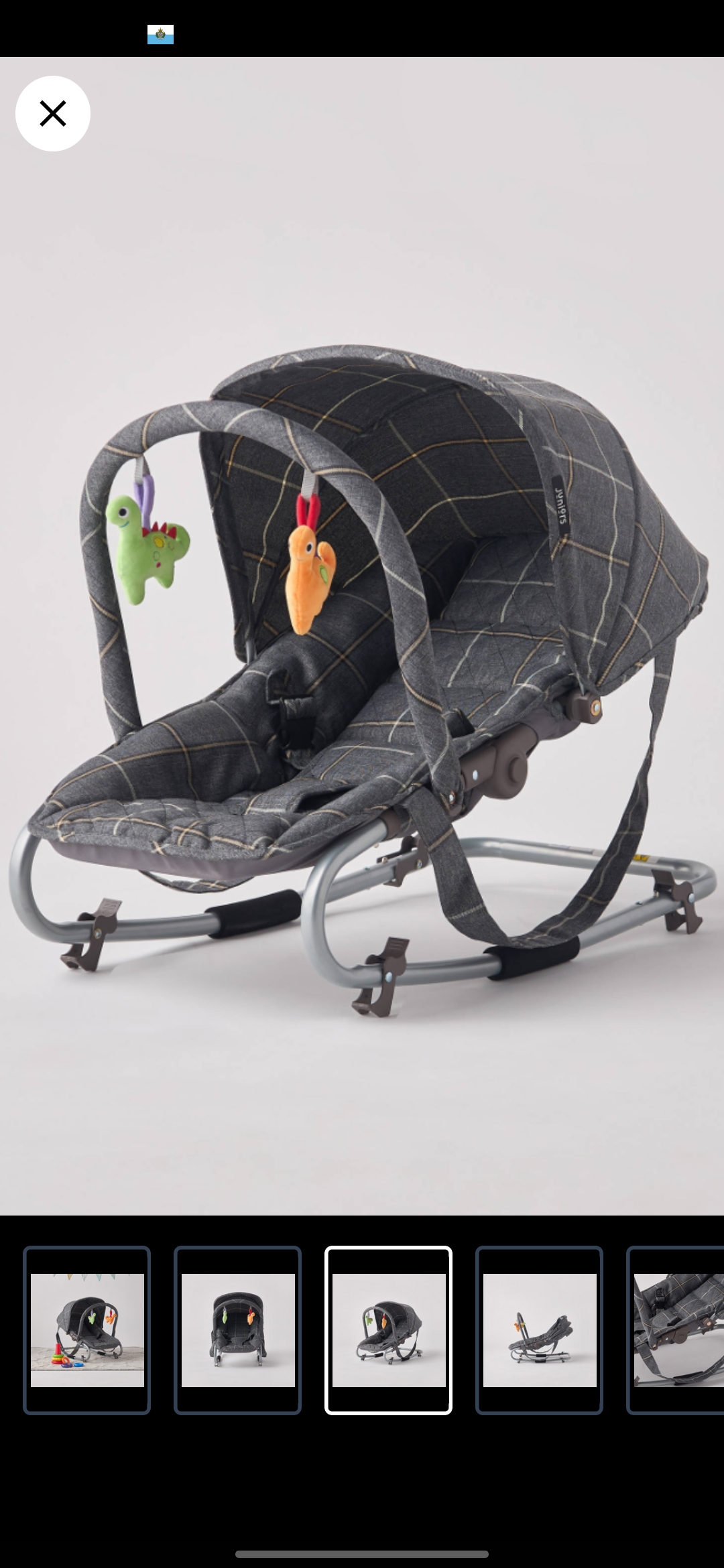 Juniors coral rocker with canopy  - Image 3