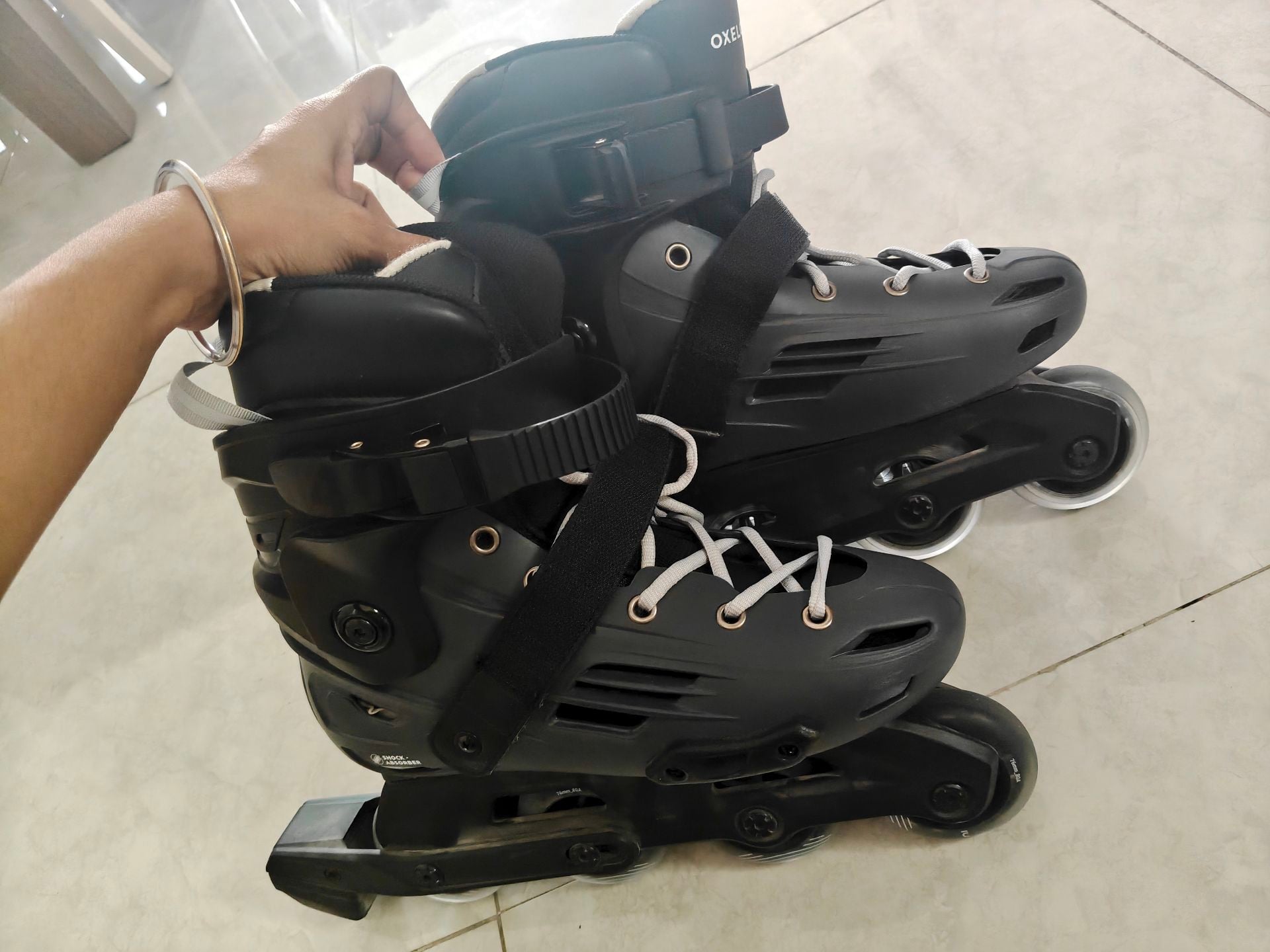 Oxelo Hard Inline skates - used less  - Image 3