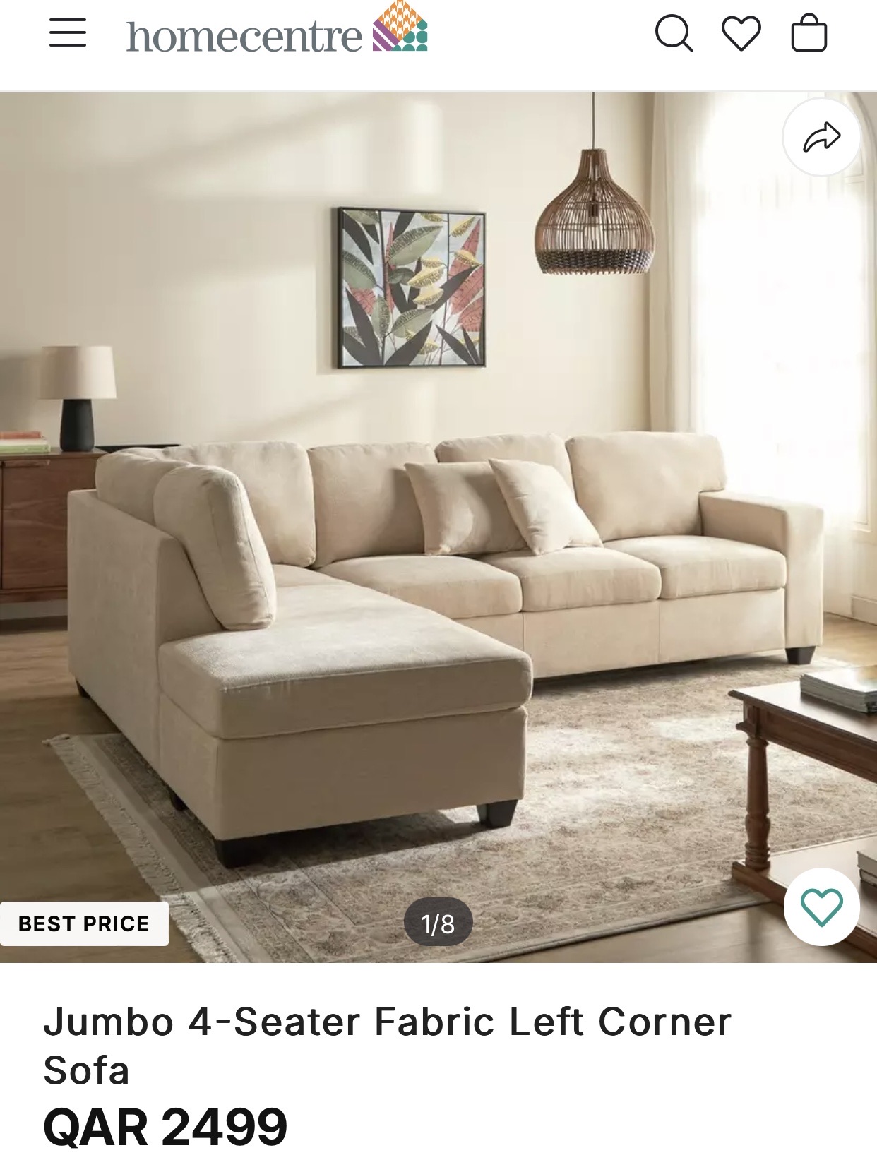 4 seats sofa from home centre  - Image 5