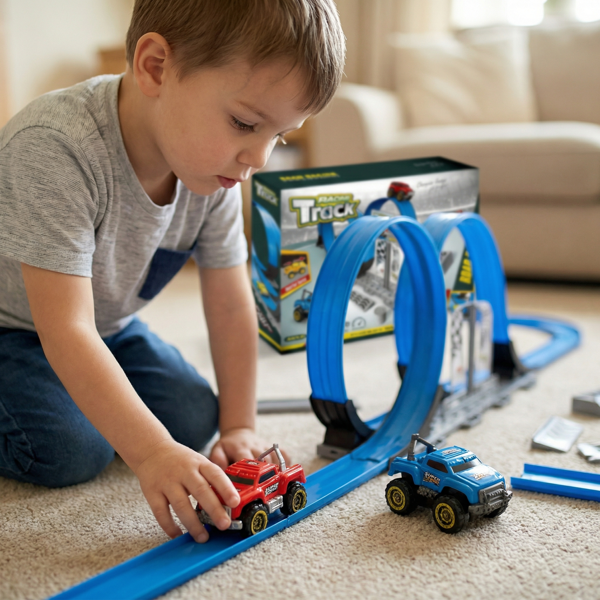 Racing Loop Track Car Set - Image 2