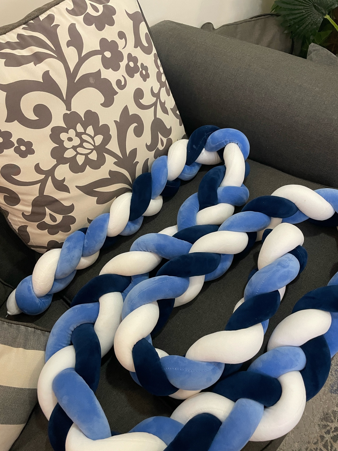 Baby bed braided cot bumper - Image 3