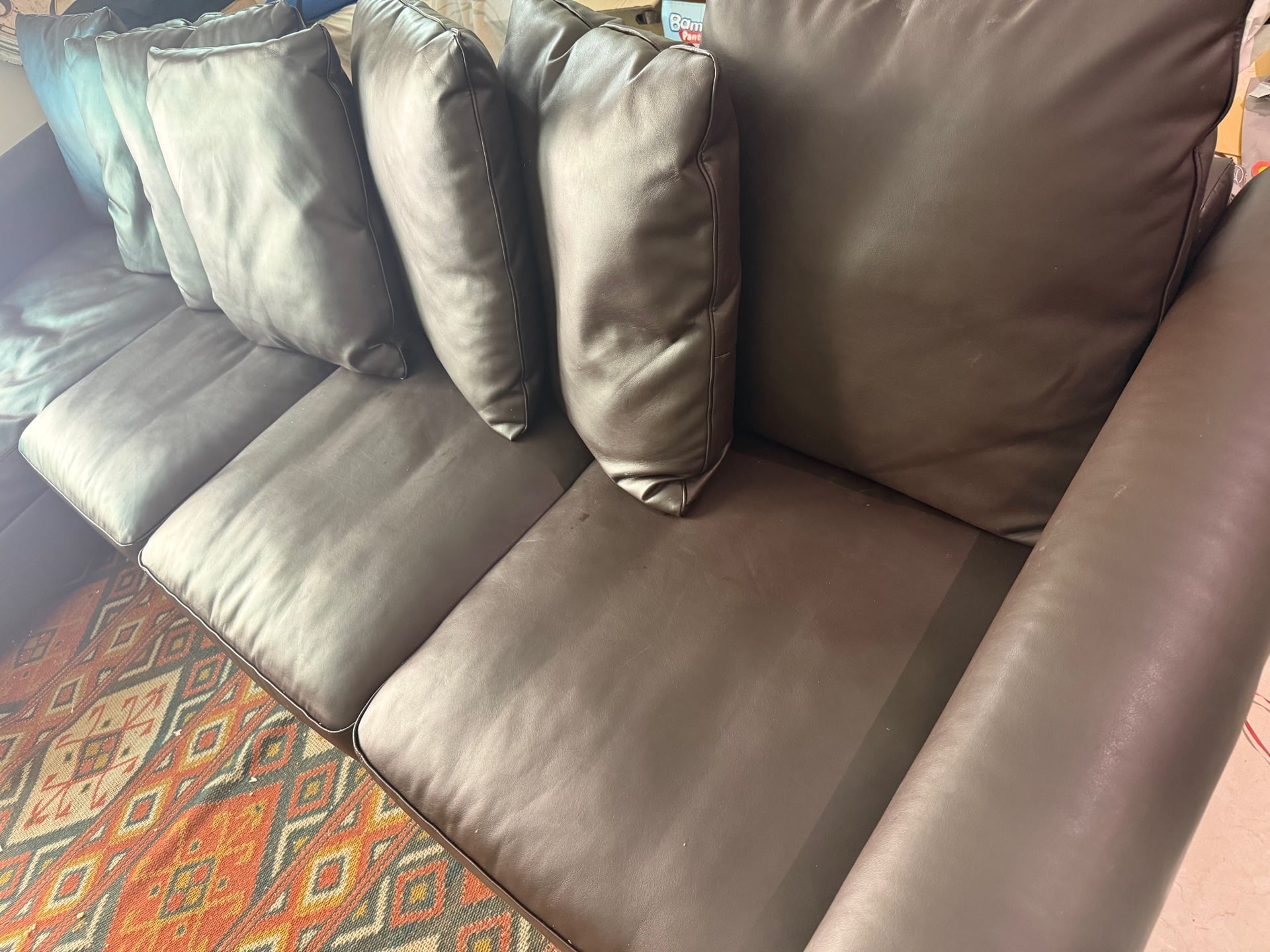 IKEA leather sofa - Image 2