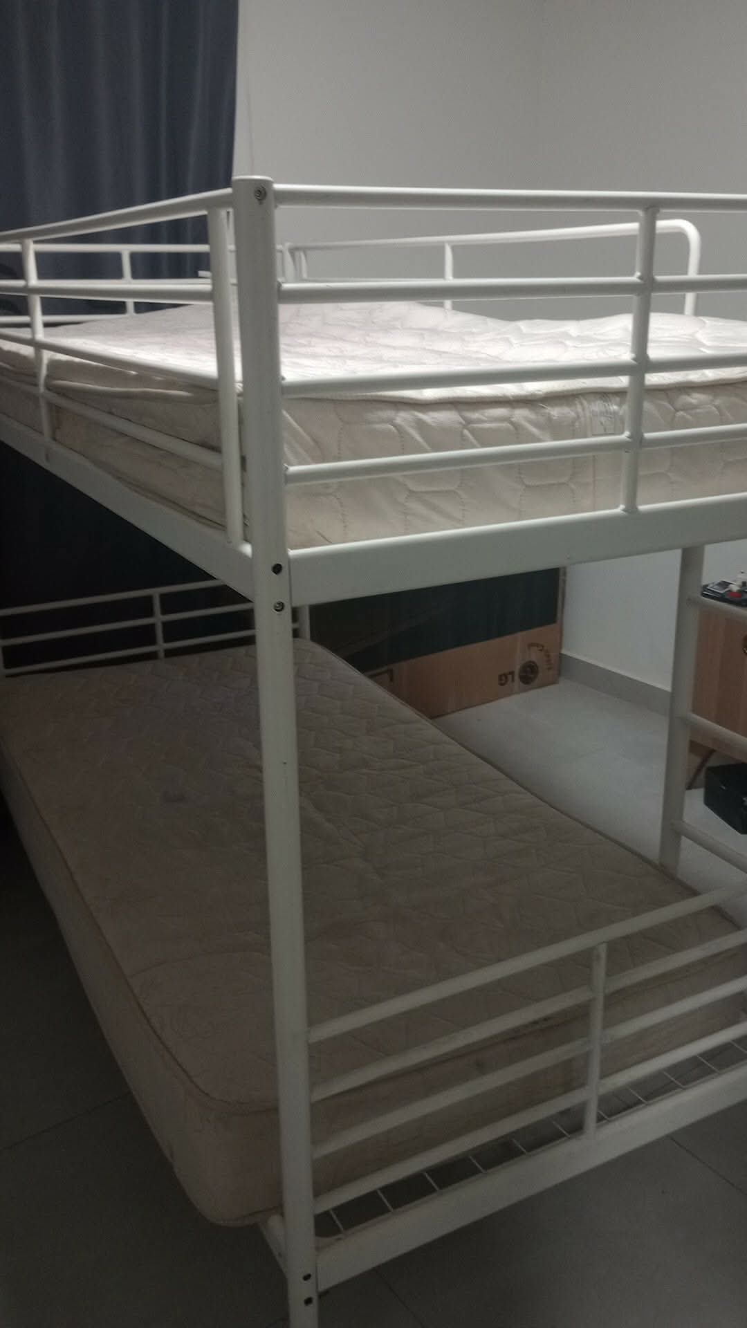 Ikea Bunk bed metal frame with matteress for sale - Image 3