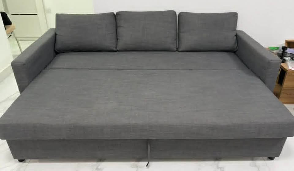 ikea Three-seat sofa-bed, Skiftebo dark grey - Image 2