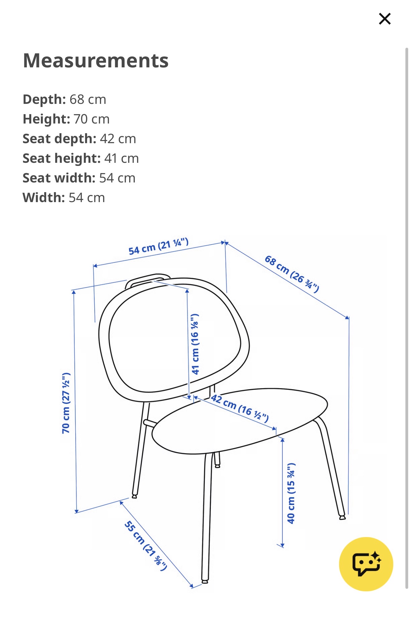 MOVING OUT SALE - IKEA GAVLE CHAIR - Image 4