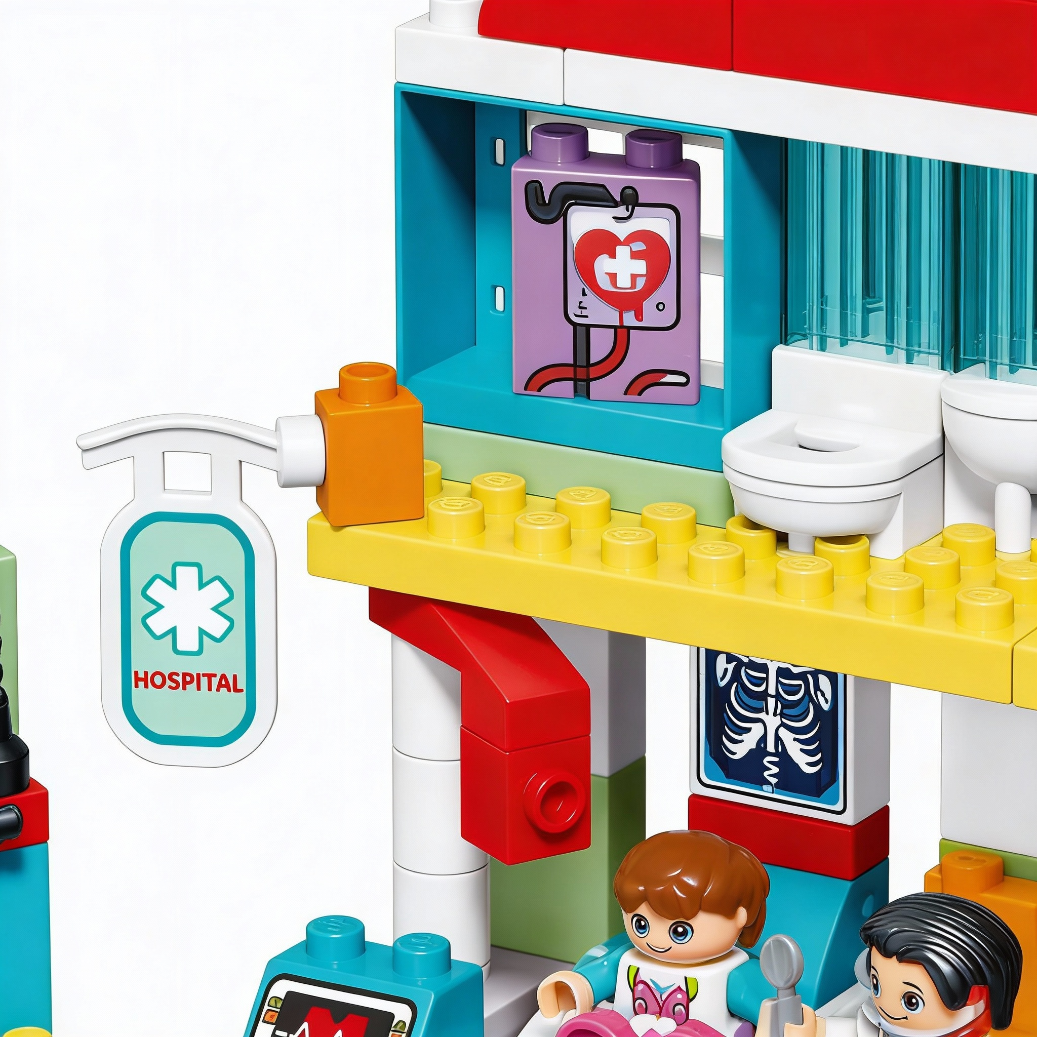 Kids hospital builder blocks set - Image 5