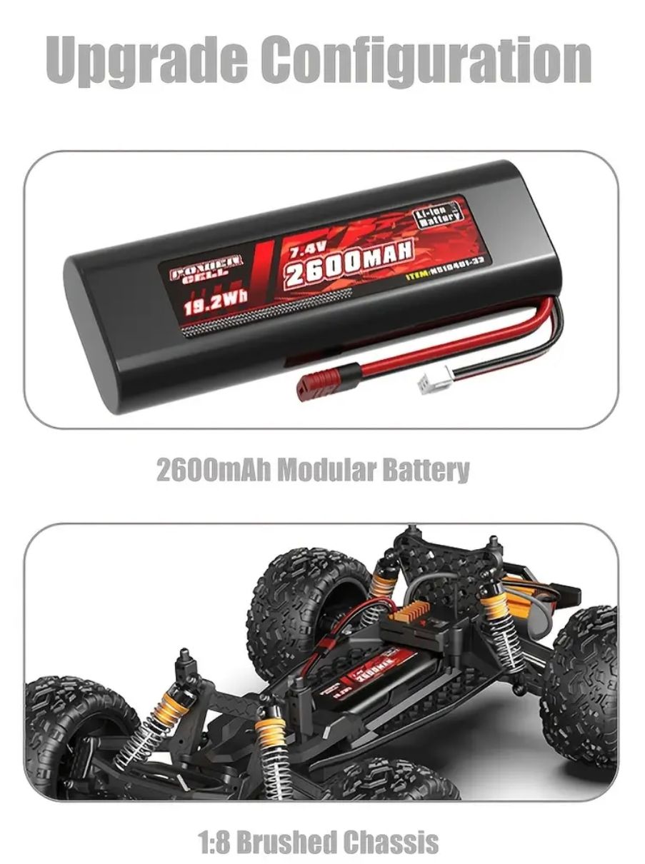 سيارة RC بسرعة عالية 45 كم/س بطارية 2500mAH - Image 7