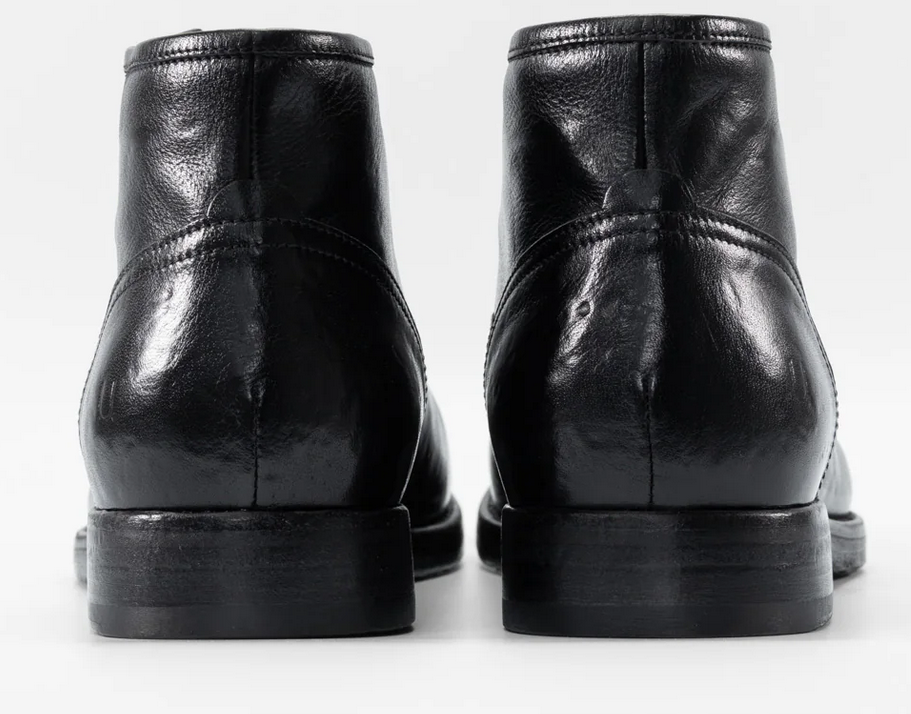 Italian Aston Imperial Black Leather Chukka Boots - Image 8