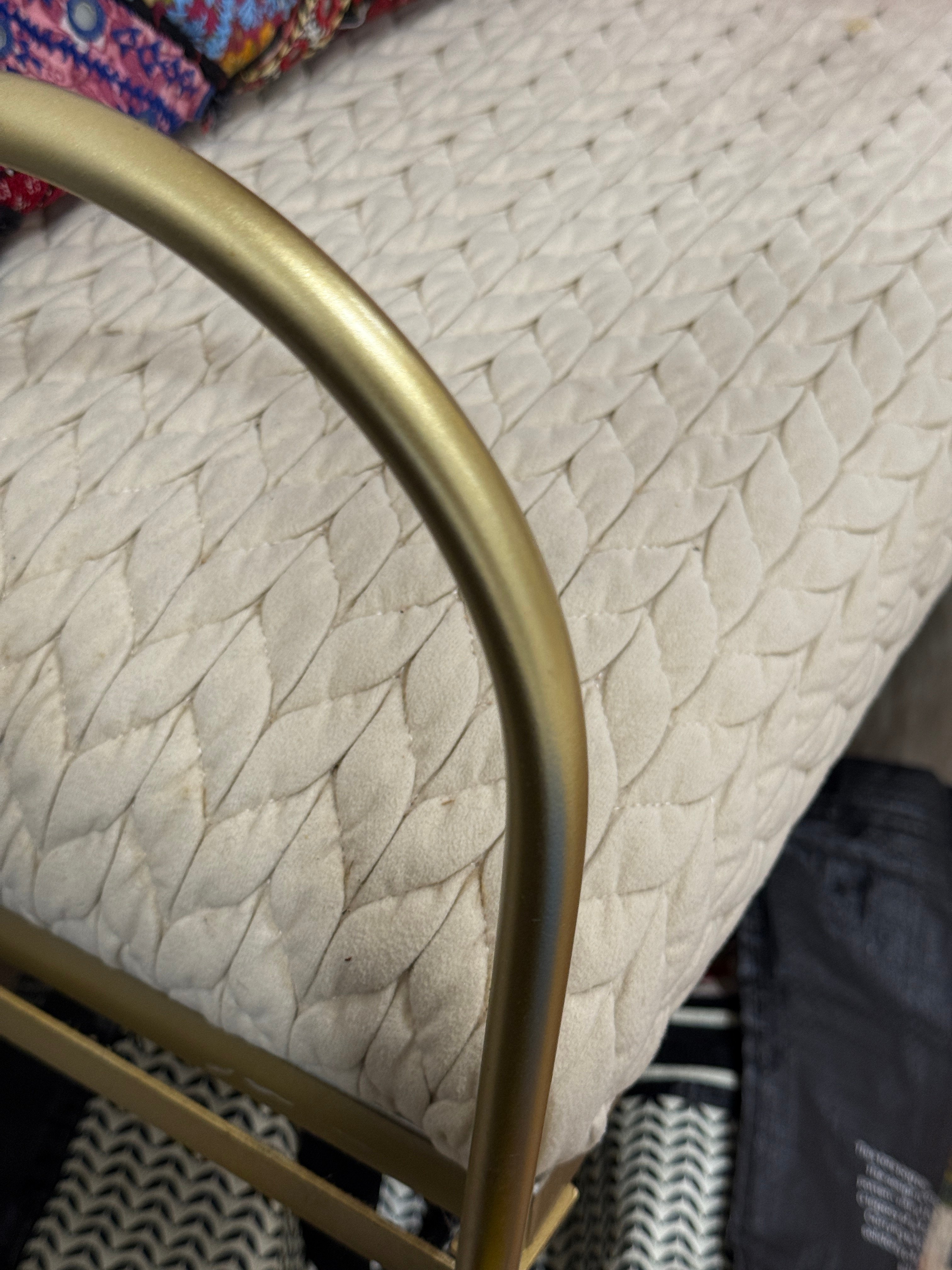 Home Centre Gold Entrance Bench - Image 4
