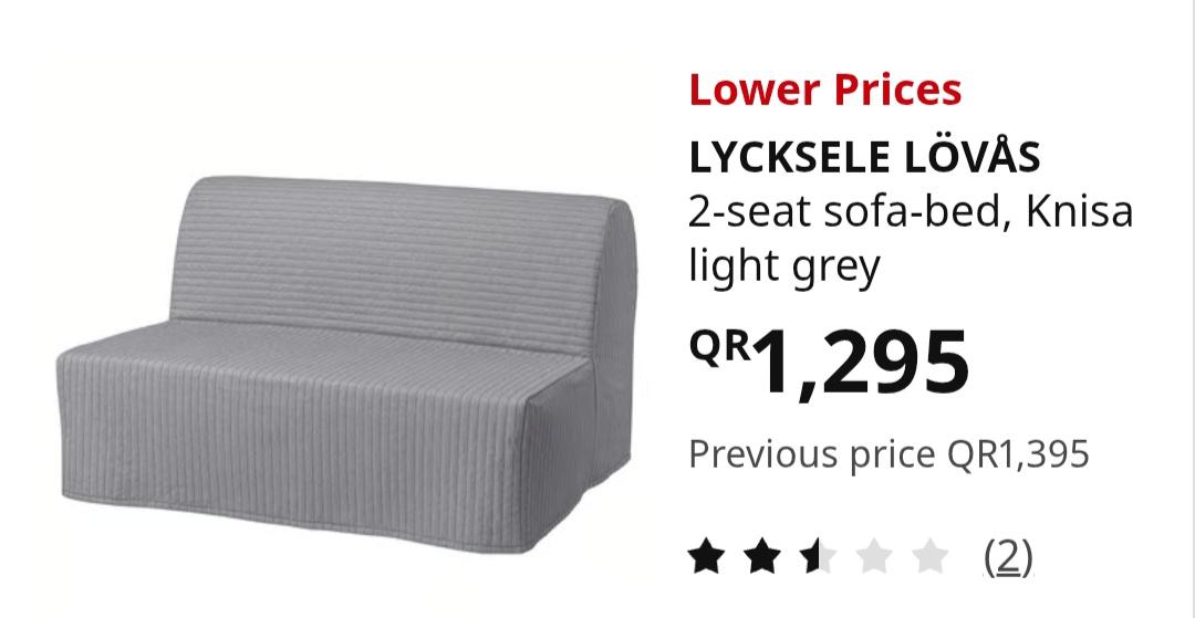 Ikea 2 seater comfortable sofa bed  - Image 5