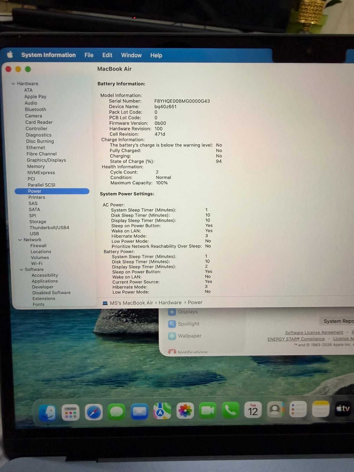 4 DAYS OLD Apple MacBook Air 13 2026 M5 16GB 512GB Midnight Black - Image 5