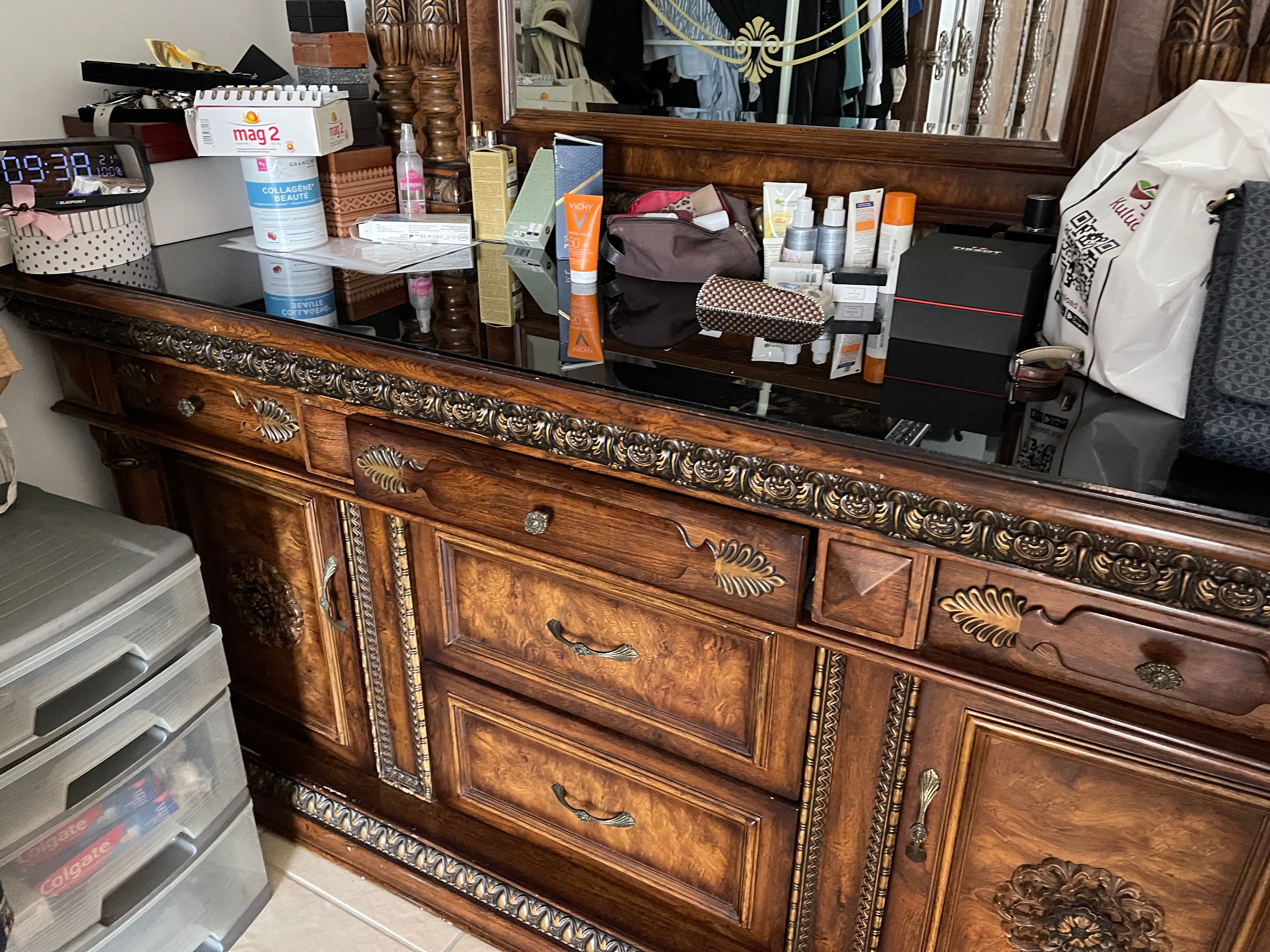 Chest of drawers with mirror - Image 3