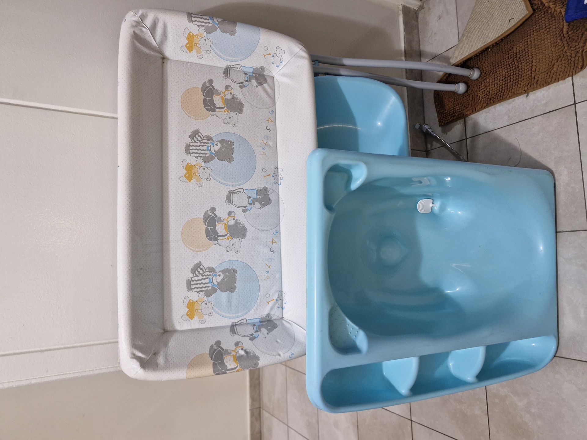 ​2-in-1 Baby Bath Tub & Changing Table Station (Space-Saving & Ergonomic)​ - Image 4
