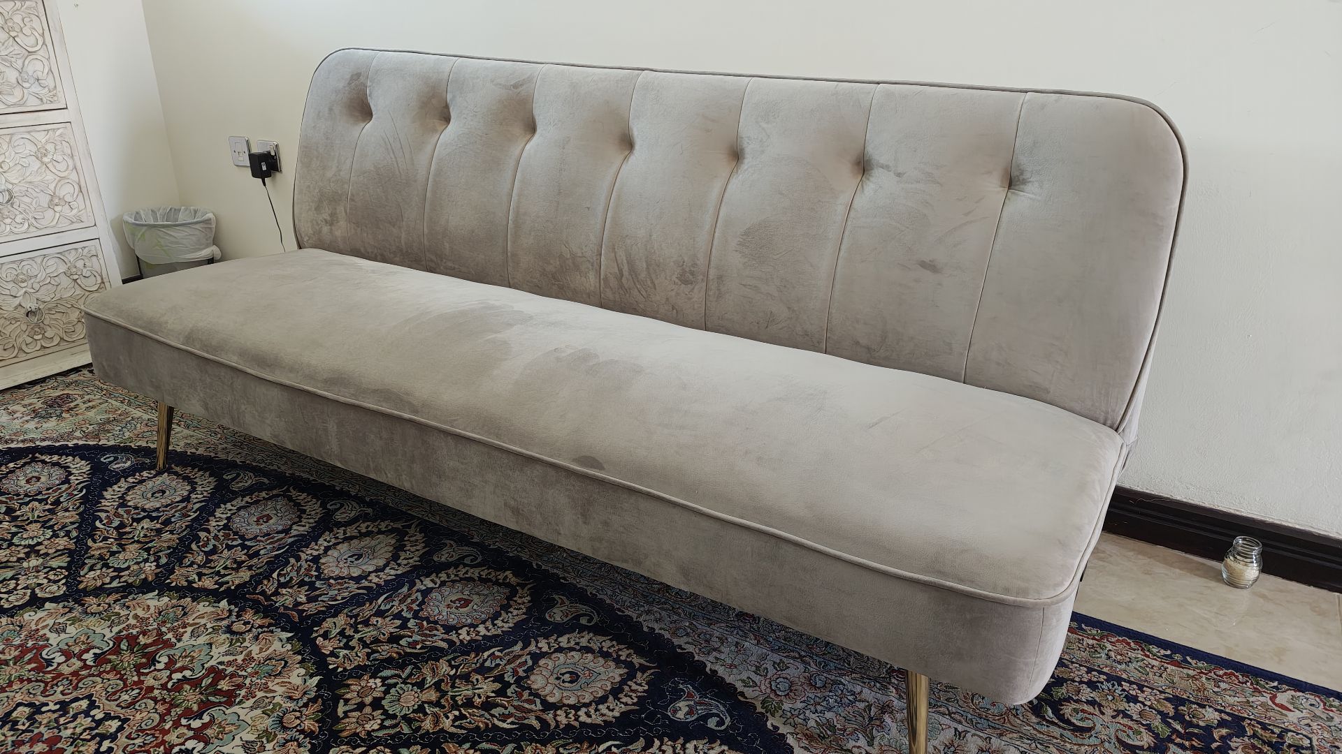 Chaise style sofa bed - Image 1