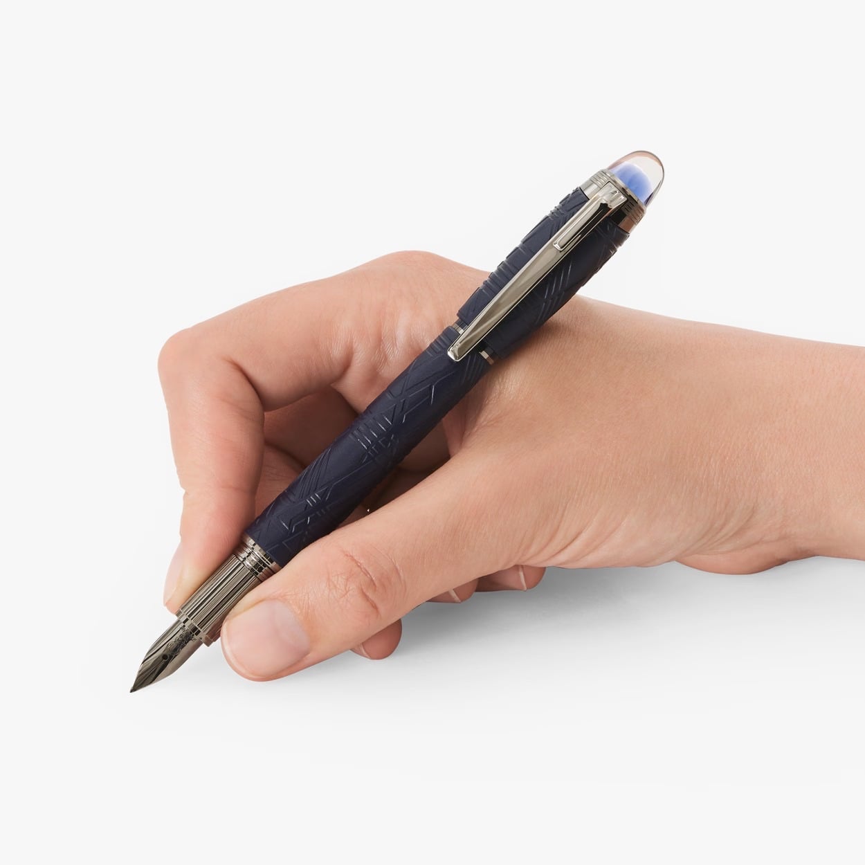 MontBlanc StarWalker SpaceBlue Precious Resin Fountain Pen <M> - Image 6