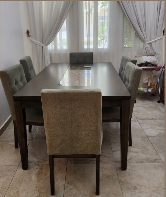 Dining Table with six chairs Home Centre - Image 2