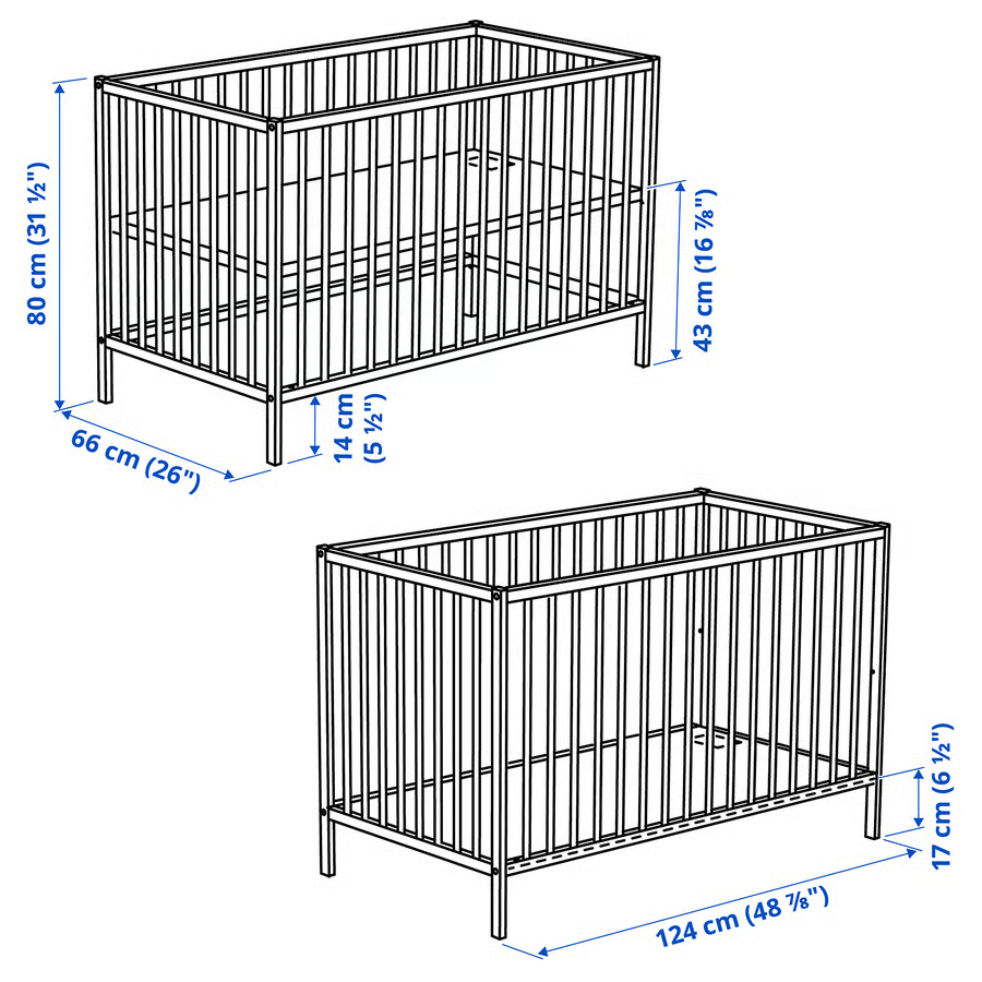 Ikea Baby Crib and Changing Table - Image 4