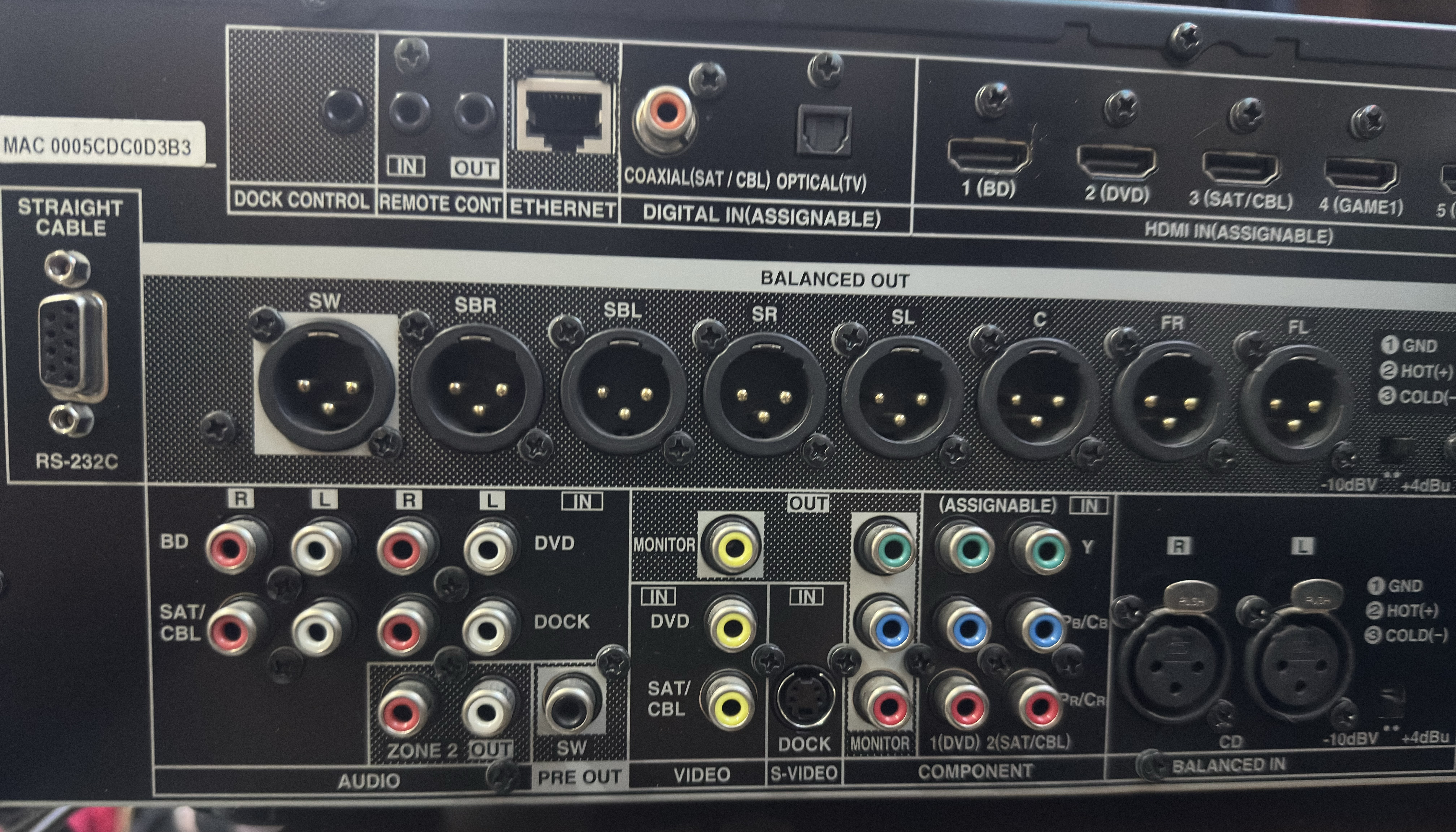 Denon DN 500Av pre amp  - Image 3