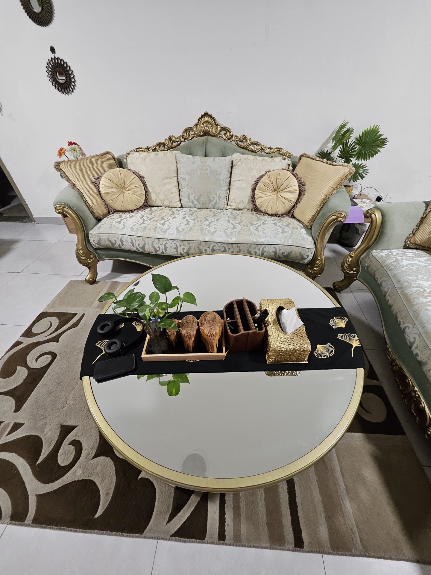 URGENT SALE: 2 pcs 3 Seater luxury Fabric Sofa - Image 2