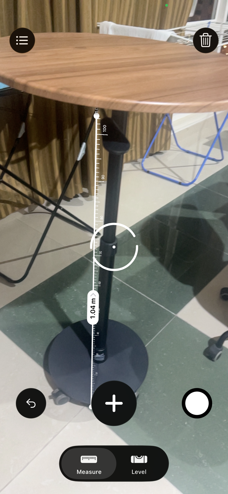 Hight Adjustable Round table with wheels - Image 7