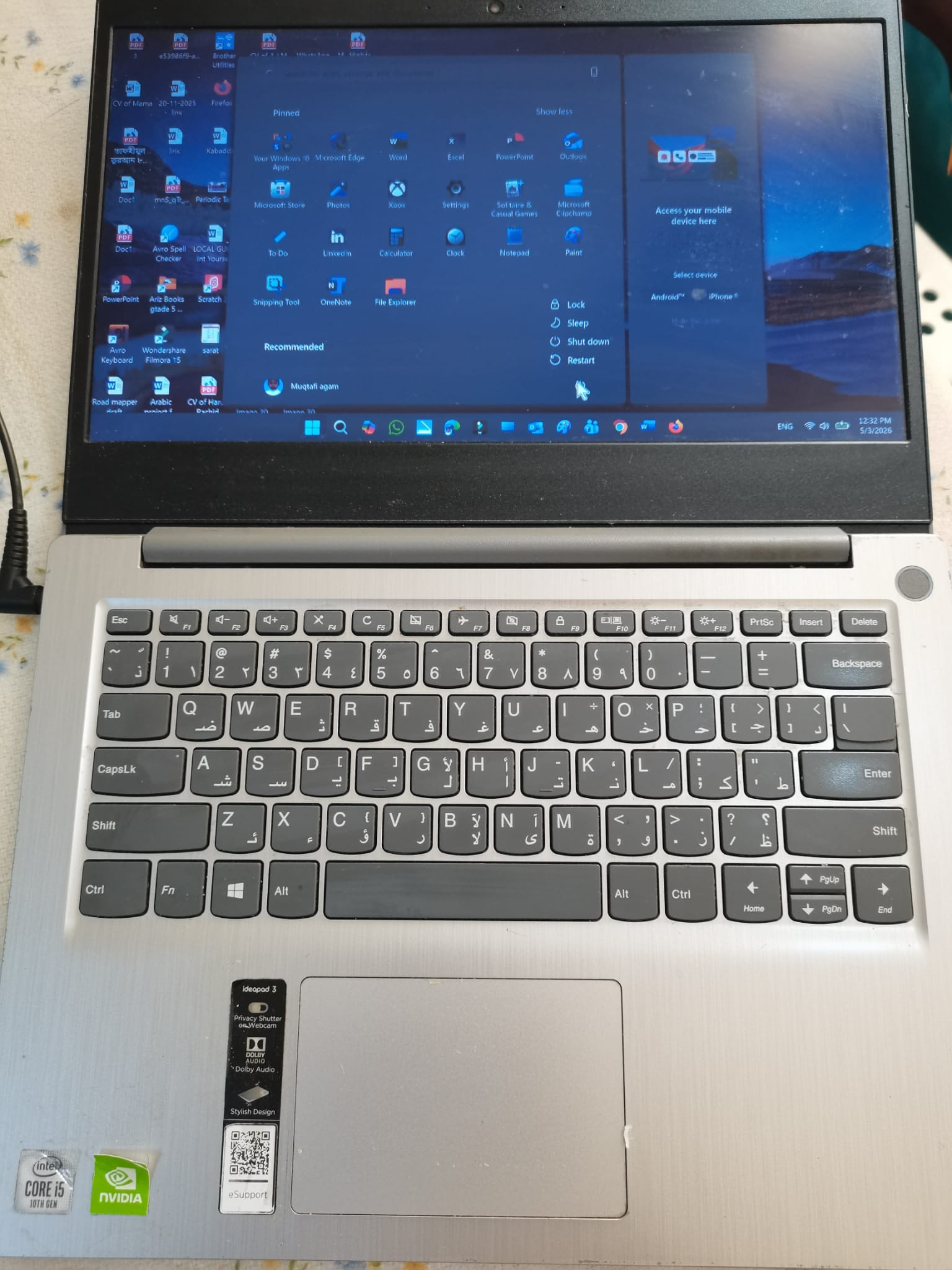 Intel core i5-10210U763 CPU @ 1.6 GHz(2.11GHz),  8GB Ram, 512 SSD,  - Image 2